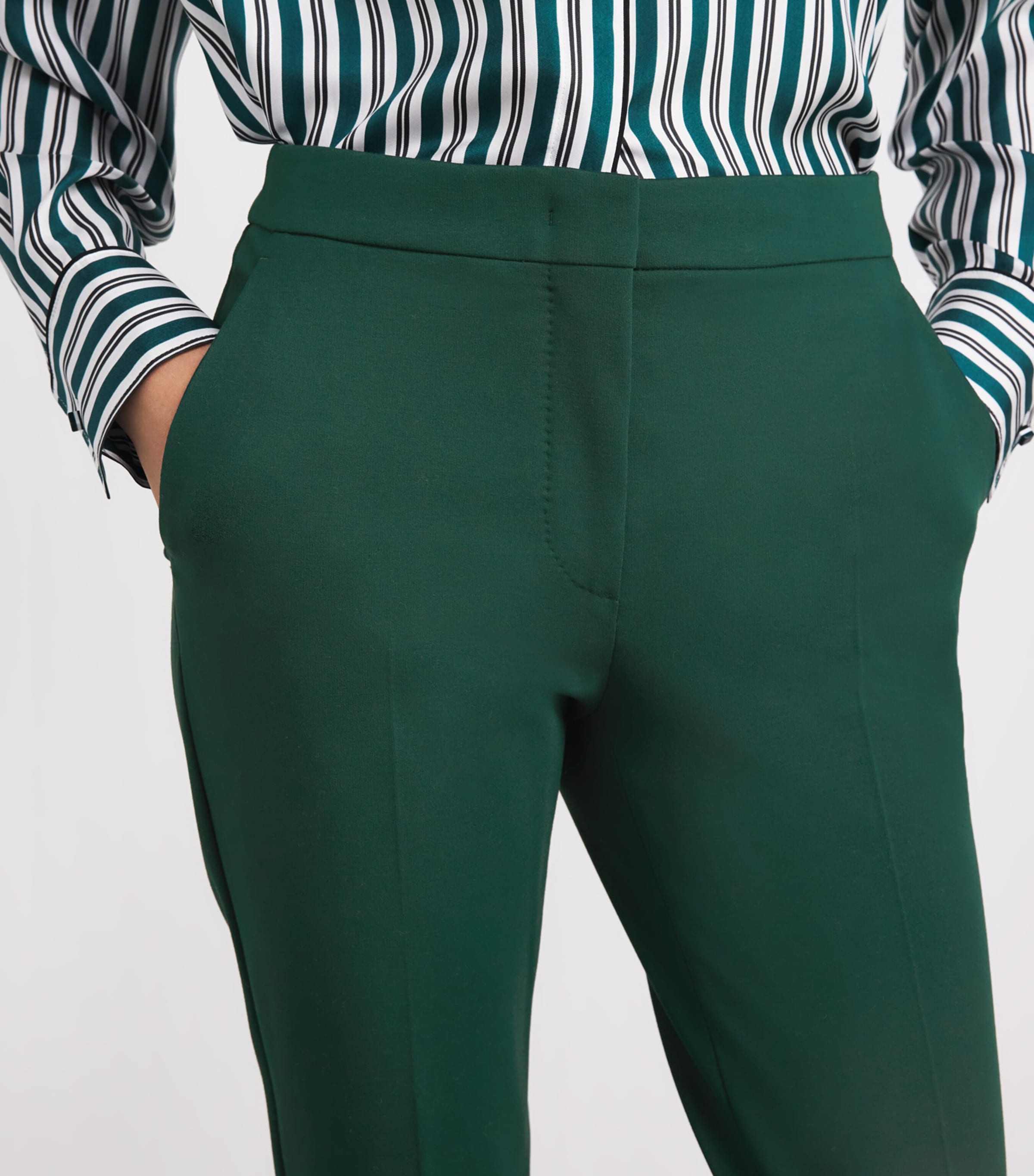 Tapered Trousers DARK GREEN Image 6