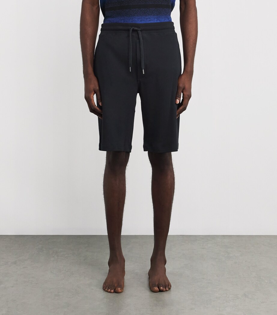 Paul Smith Mens Cotton Jersey Lounge Shorts Black Image 3