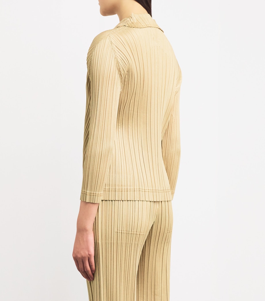 Pleated Cotton Denim Shirt 41 Image 4