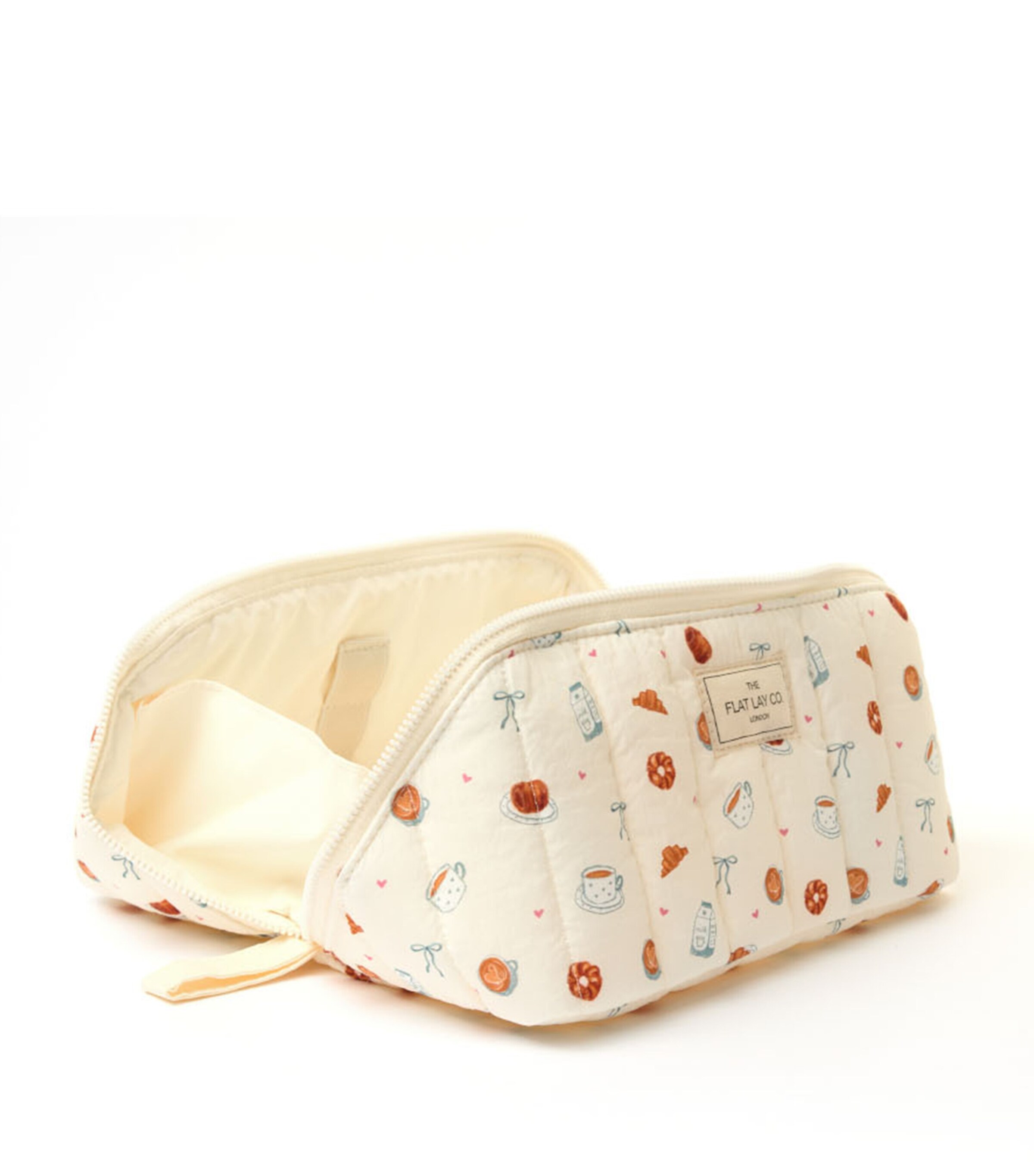 The Flat Lay Co. Printed Flat Lay Make-Up Bag Patisserie Image 3
