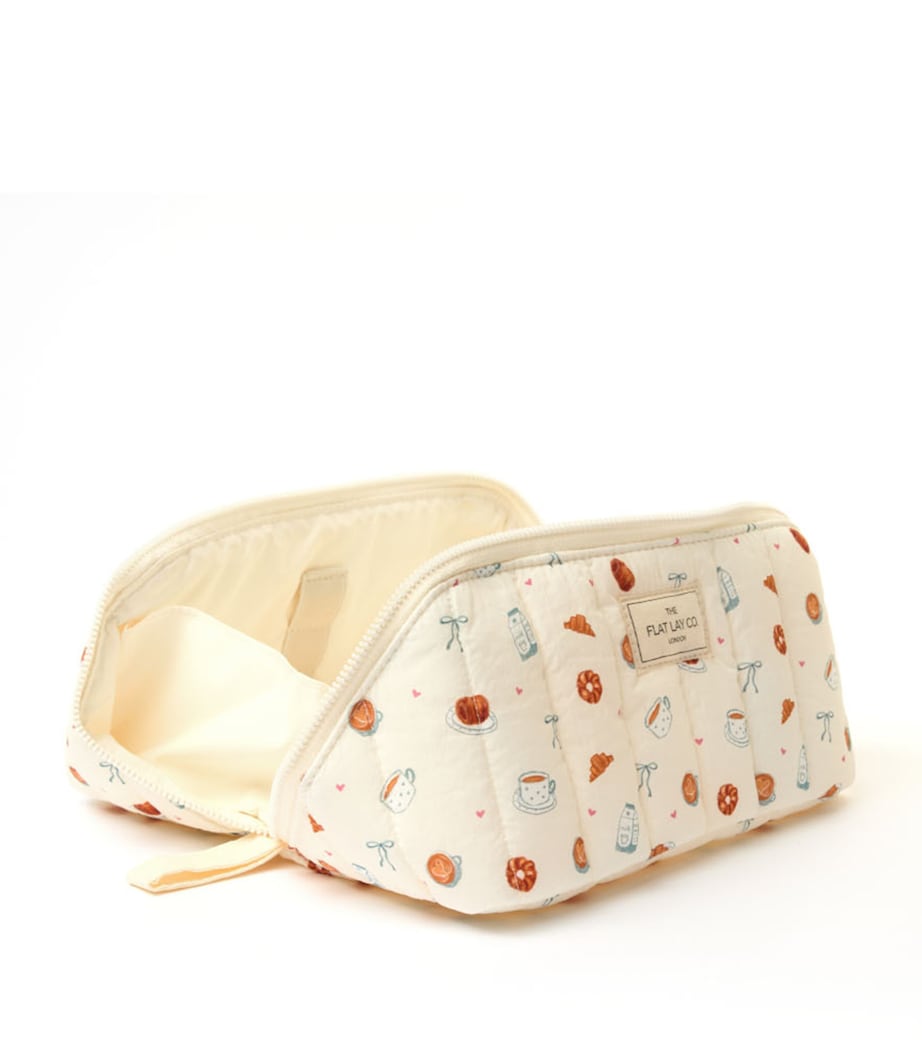 Printed Flat Lay Make-Up Bag PATISSERIE Image 3