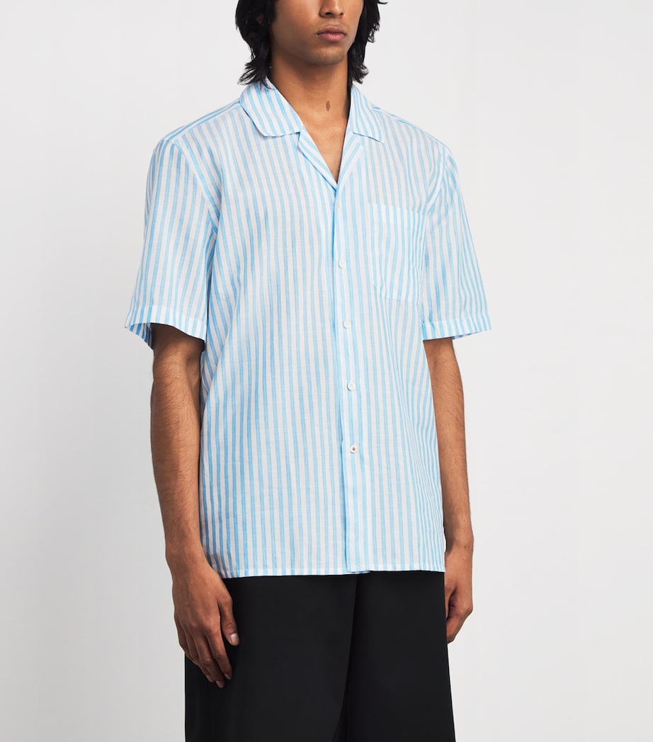 Cotton-Linen Stripe Shirt 01 Image 3