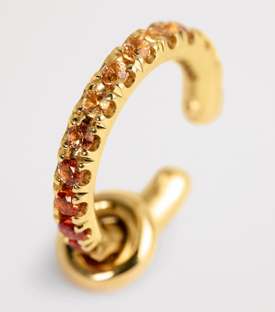 Yellow Gold and Sapphire Elara Single Ear Cuff YELLOW GOLD Image 5
