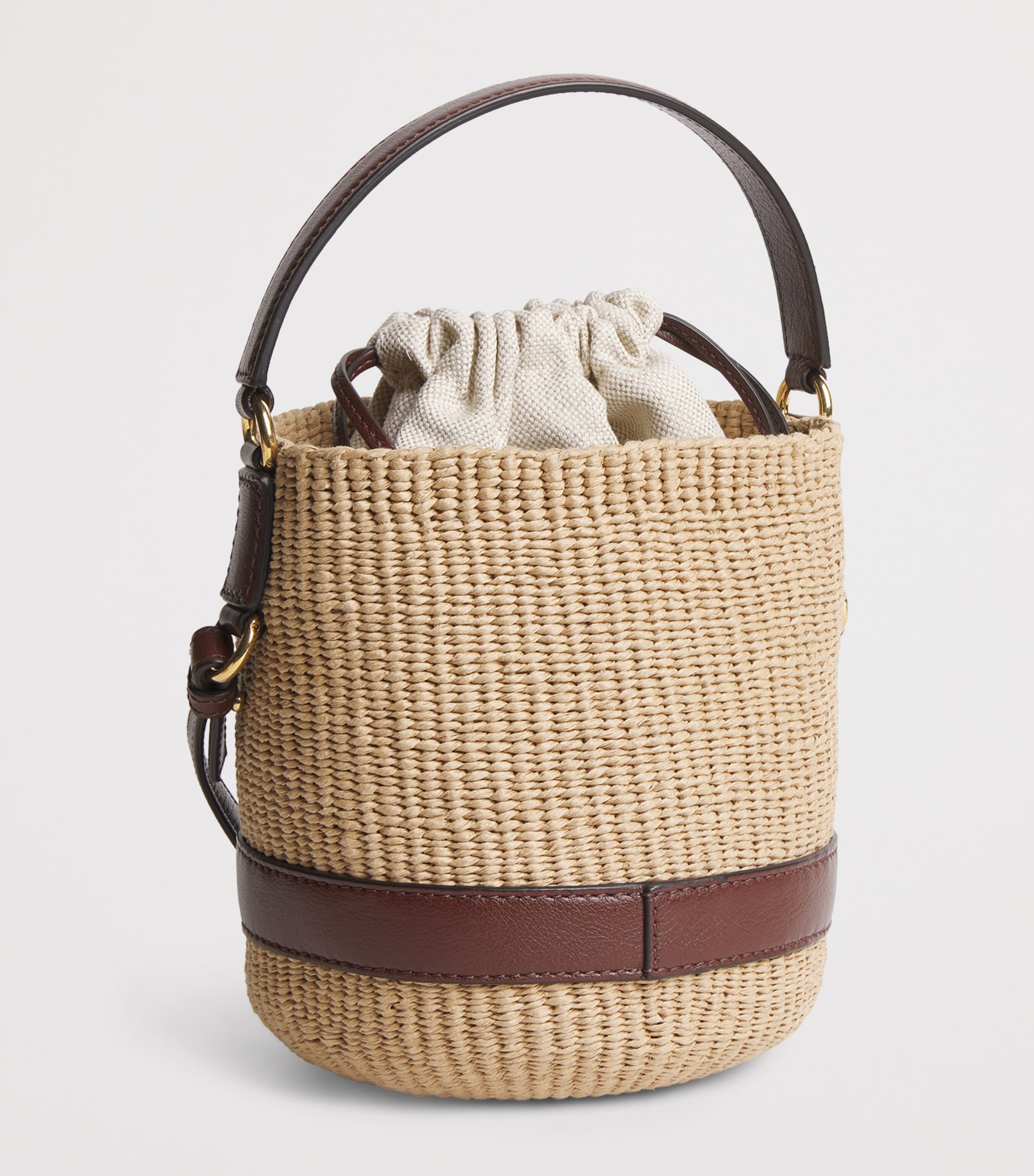Chloé Raffia Charms Bucket Bag Crafty Brown Image 2