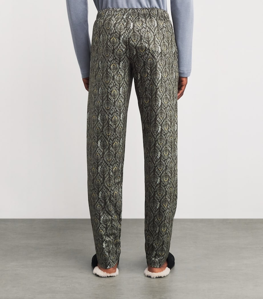 Cotton Night & Day Lounge Trousers 3034 LICHEN PATTERN Image 4