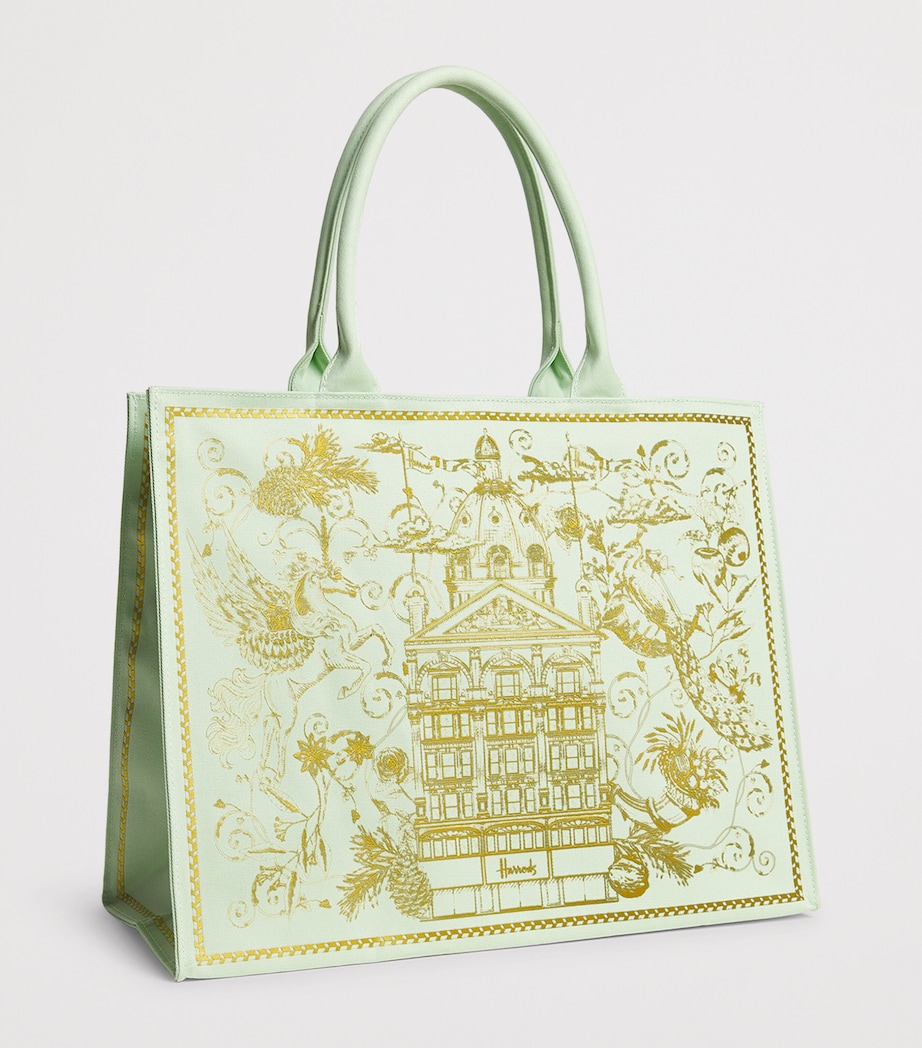 Gold Building Shopper Bag GREEN Image 2
