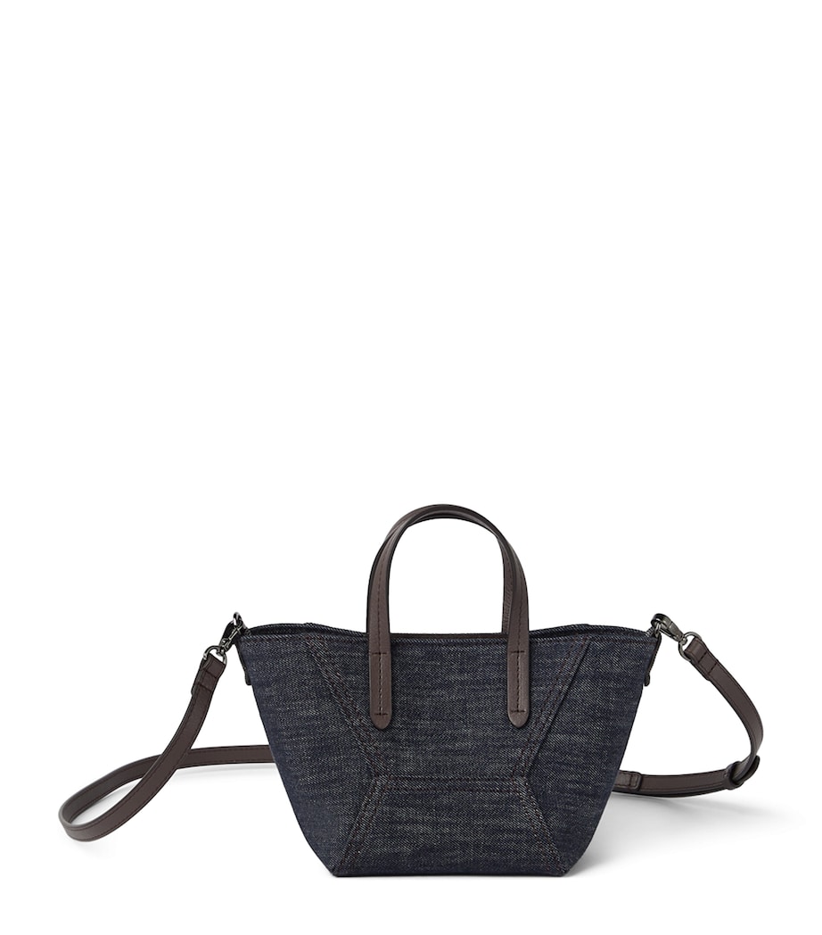Mini Denim-Effect BC Duo Tote Bag C001 Image 1
