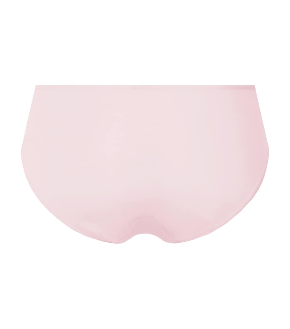 Hanro Womens Cotton Lace-Detail Rosaria Briefs Rose Bath Image 3