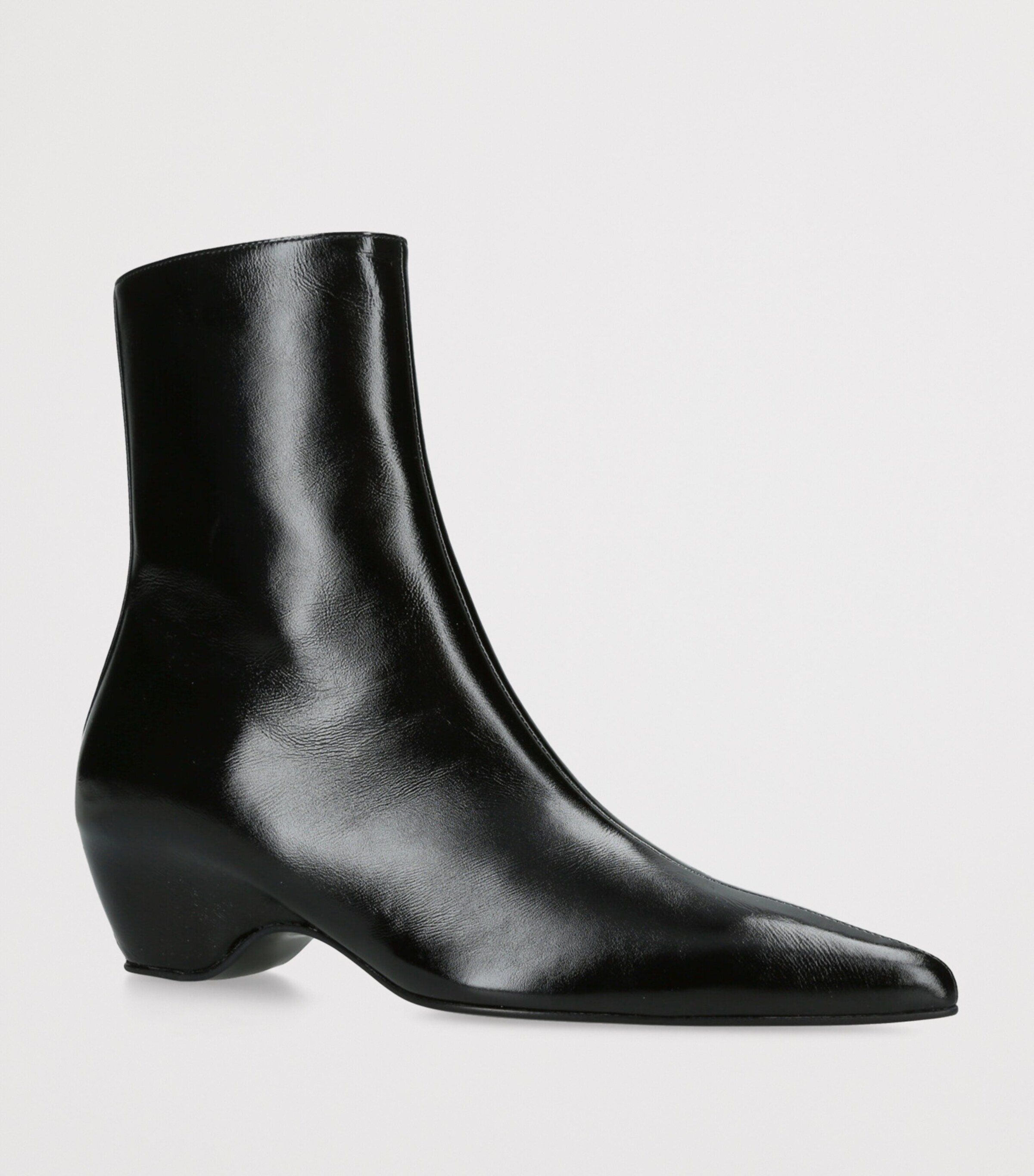Khaite Leather Sybil Ankle Boots 40 Black Image 3