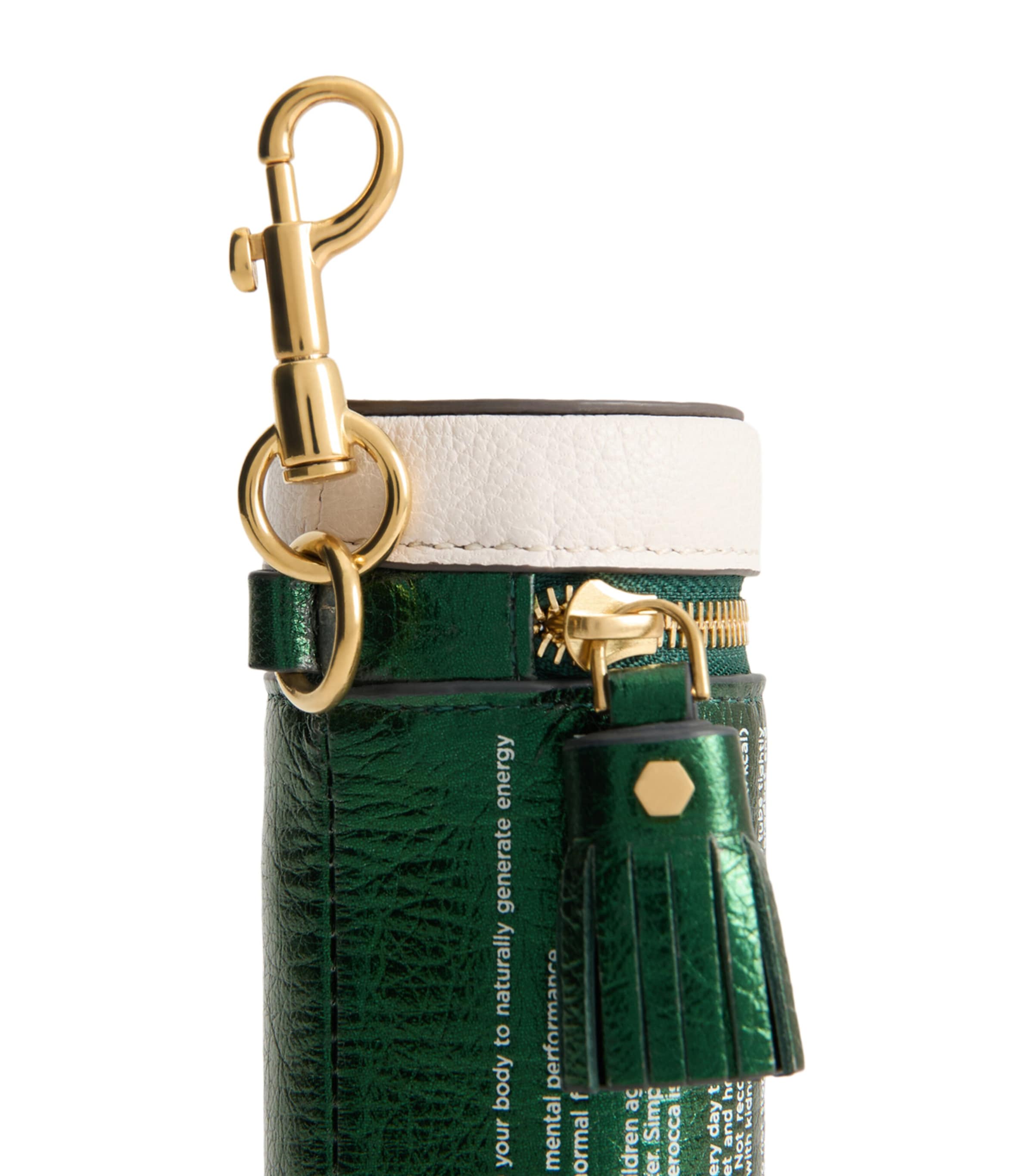 Leather Berocca Coin Purse Charm ALPINE GREEN Image 3