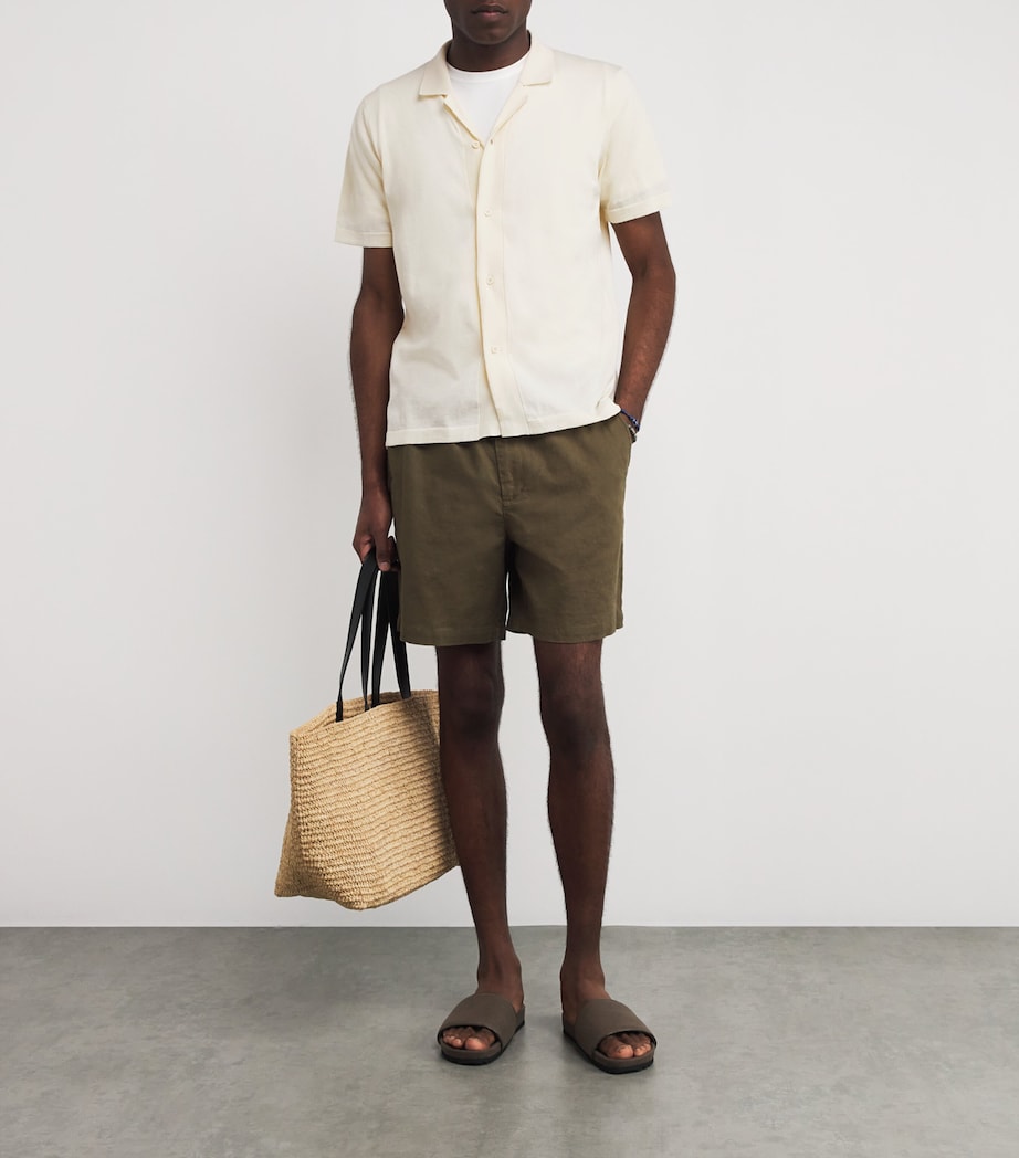 Cotton Knitted Mars Short Sleeve Shirt ECRU Image 2