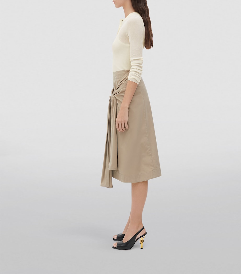 Leather Knot Slingback Heels 90 1000 Image 2