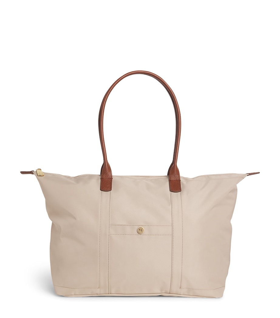 Harrods Medium Nylon Tote Bag Neutral Image 1
