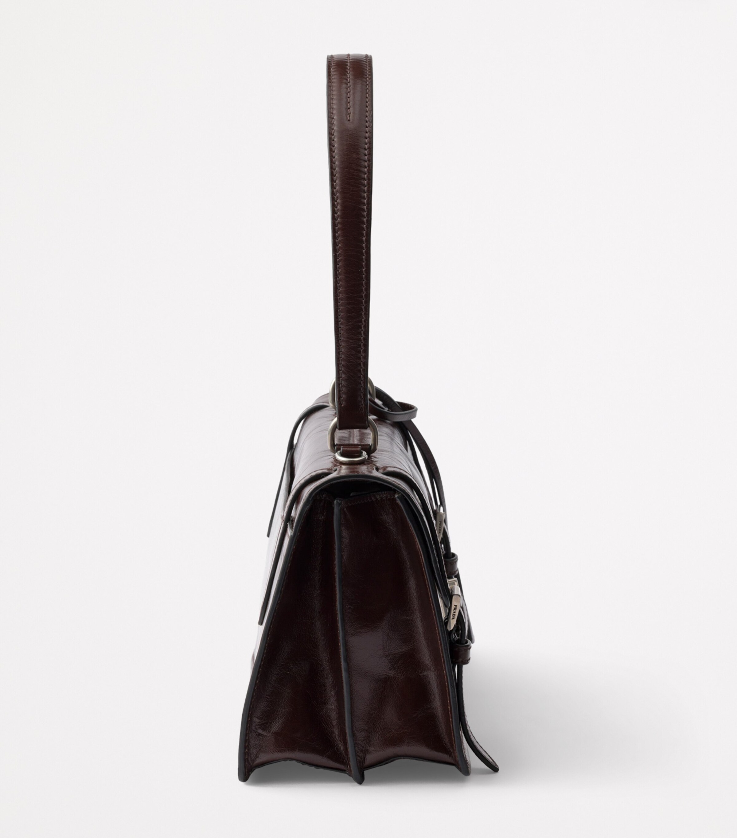 Prada Brown Medium Leather Shoulder Bag | Harrods UK
