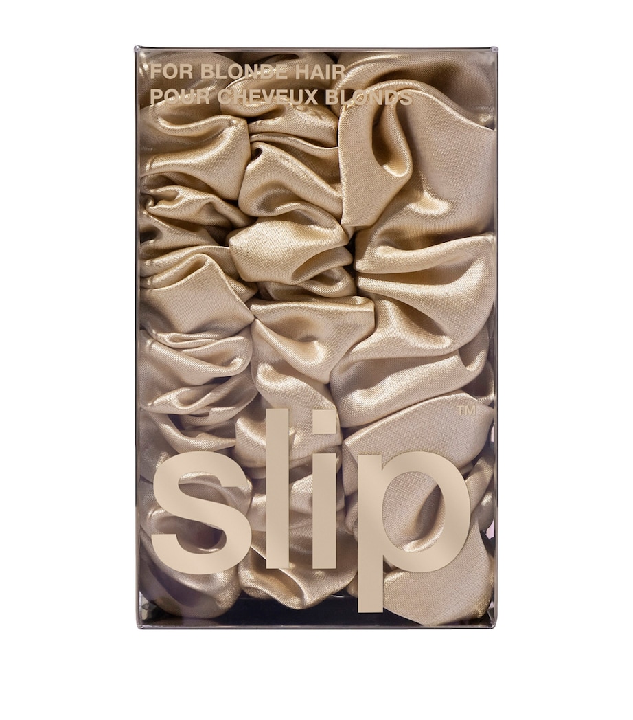 Silk Back To Basics Scrunchies (Set of 3) BLONDE Image 2