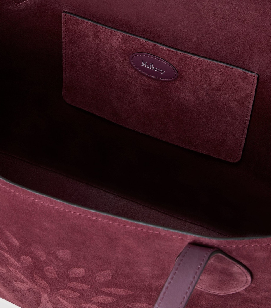 Suede Tree Tote Bag BERRY Image 5