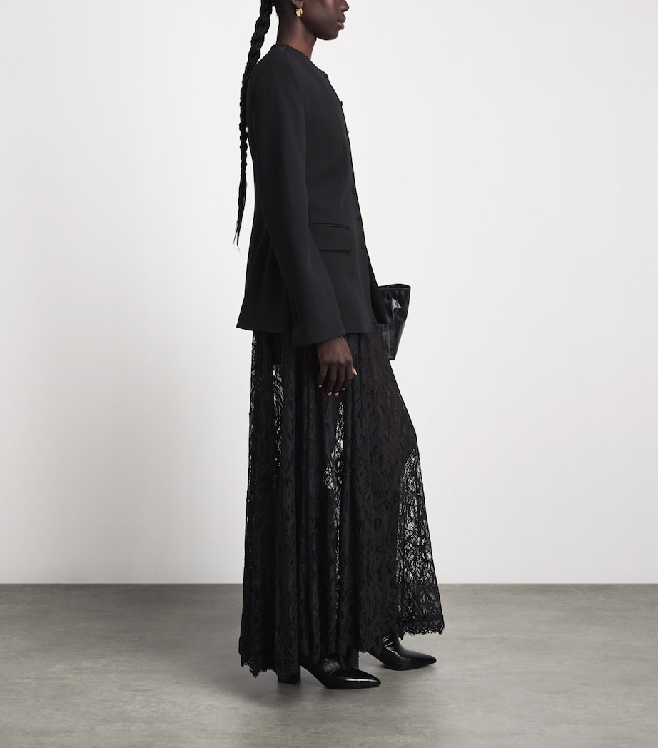 CAMILLA AND MARC Womens Lace Elaris Maxi Skirt Dblk Black Image 2