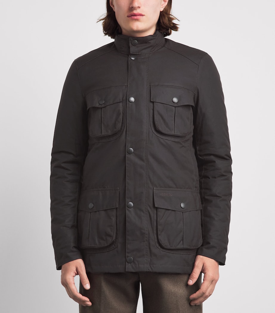 Barbour Mens Waxed Corbridge Jacket Rustic/classic Image 4