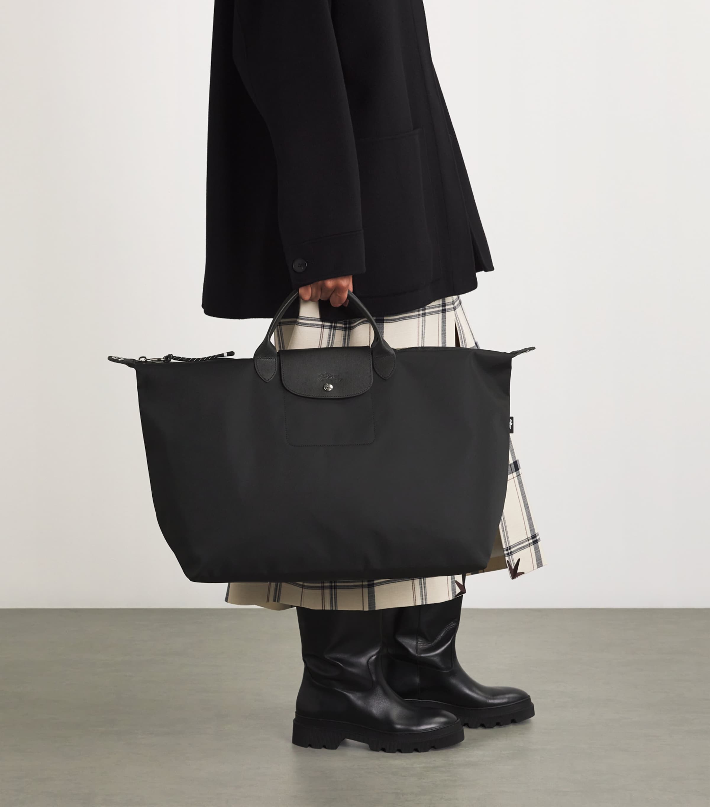 Small Le Pliage Energy Tote Bag 001 BLACK Image 5