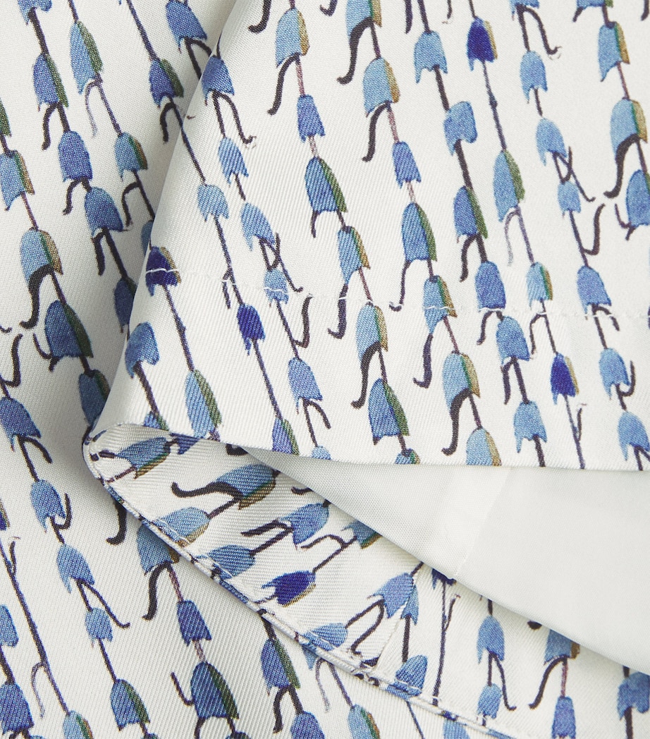 Altuzarra Womens Silk Bluebell Print Varda Midi Skirt Bluebell Image 6