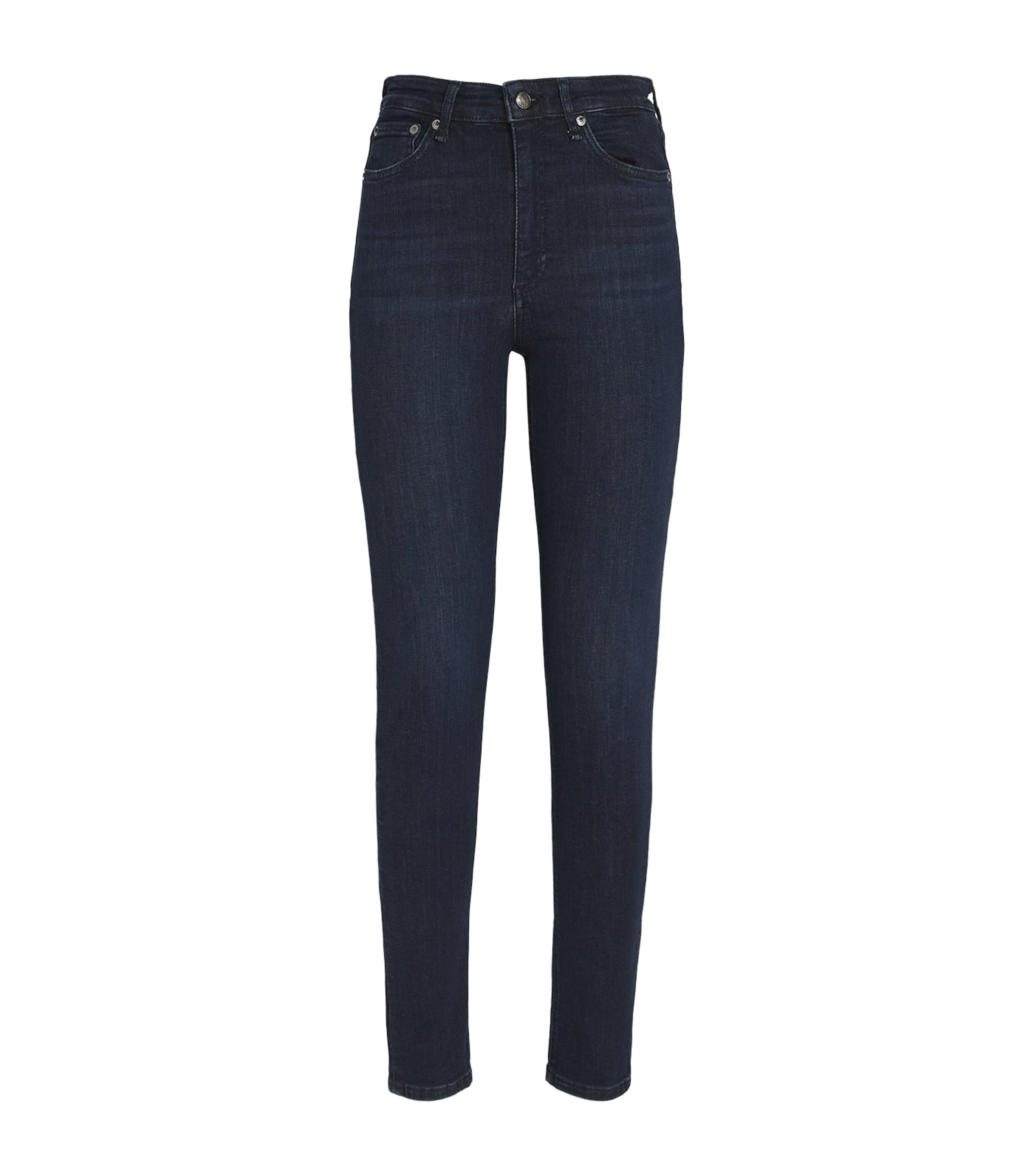 Rag & Bone Nina High-rise Skinny Jeans In Navy