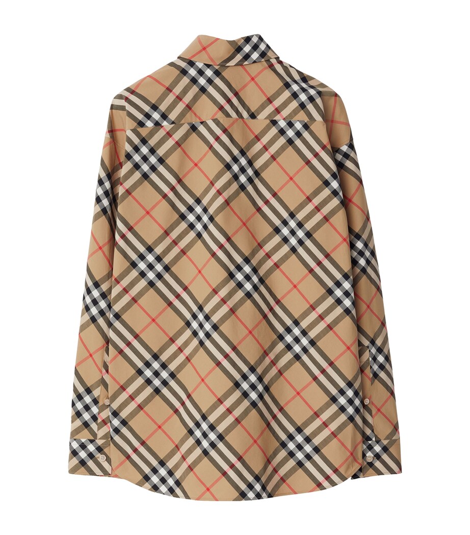 Cotton Check Shirt SAND IP CHECK Image 5