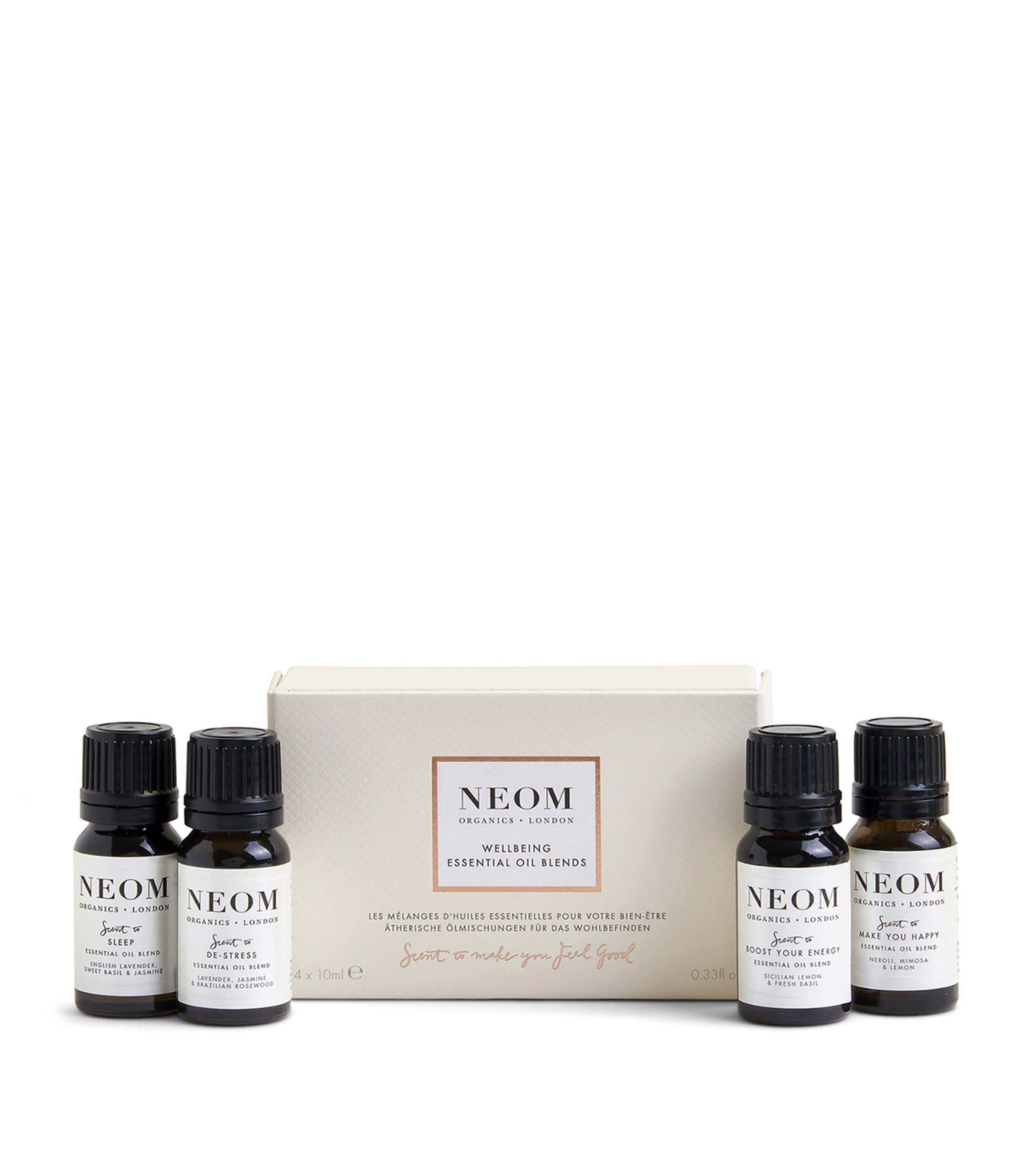 Neom Wellbeing Essential Oil Blend Set