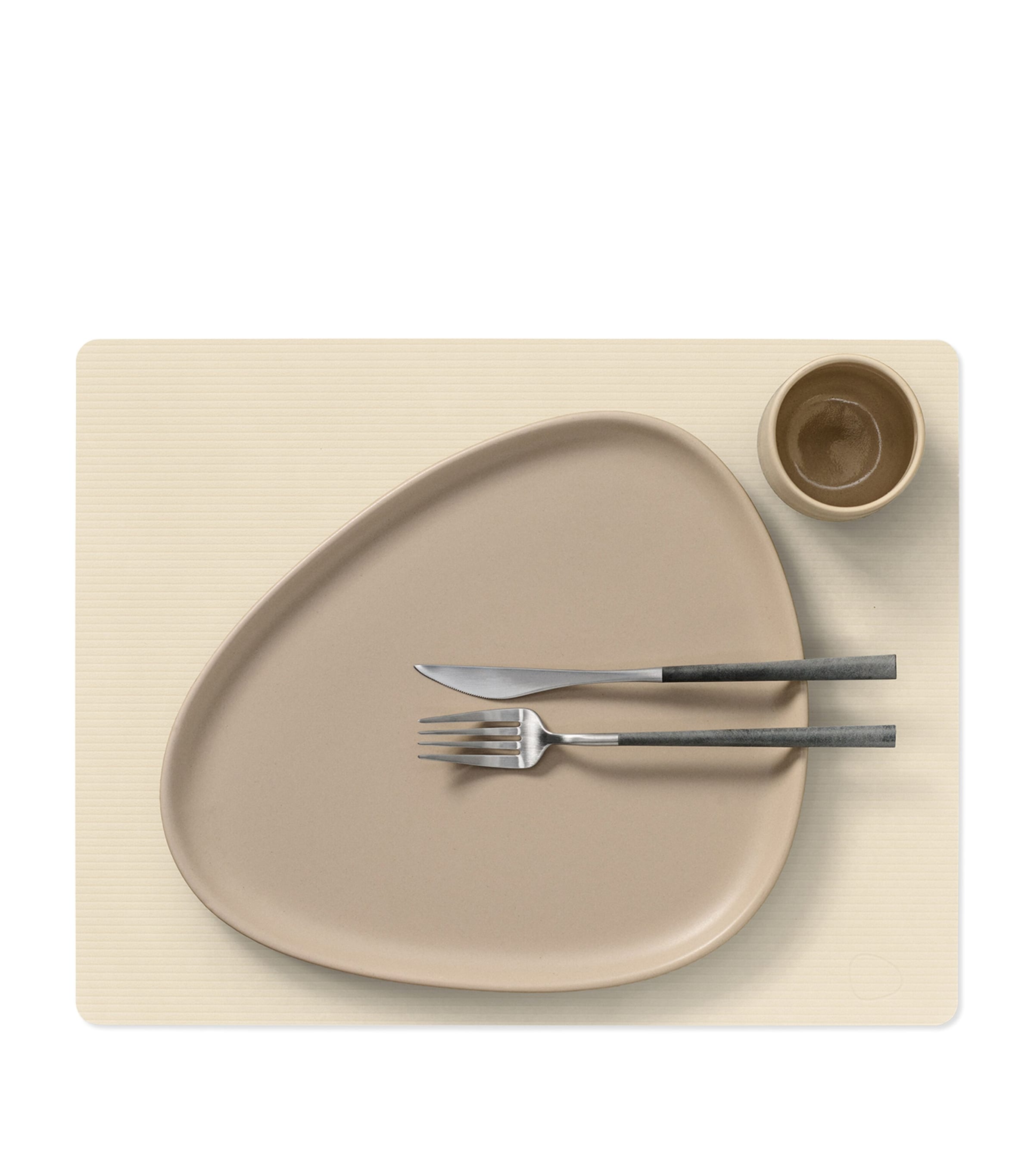 Large Square Corduroy Placemat (Set of 4) VANILLA Image 2