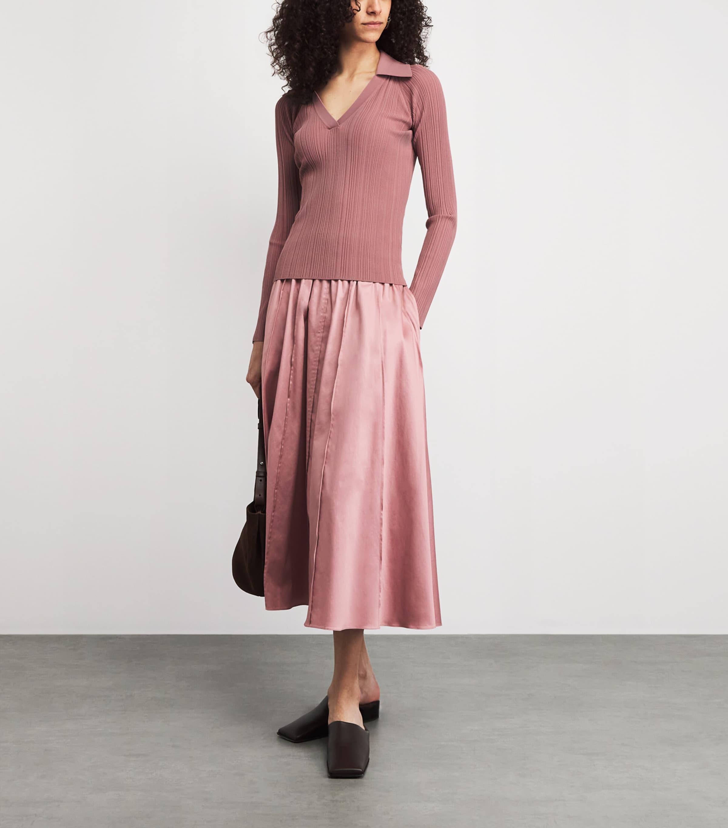 Joseph Womens Plissé Chelia Top Musk Image 2