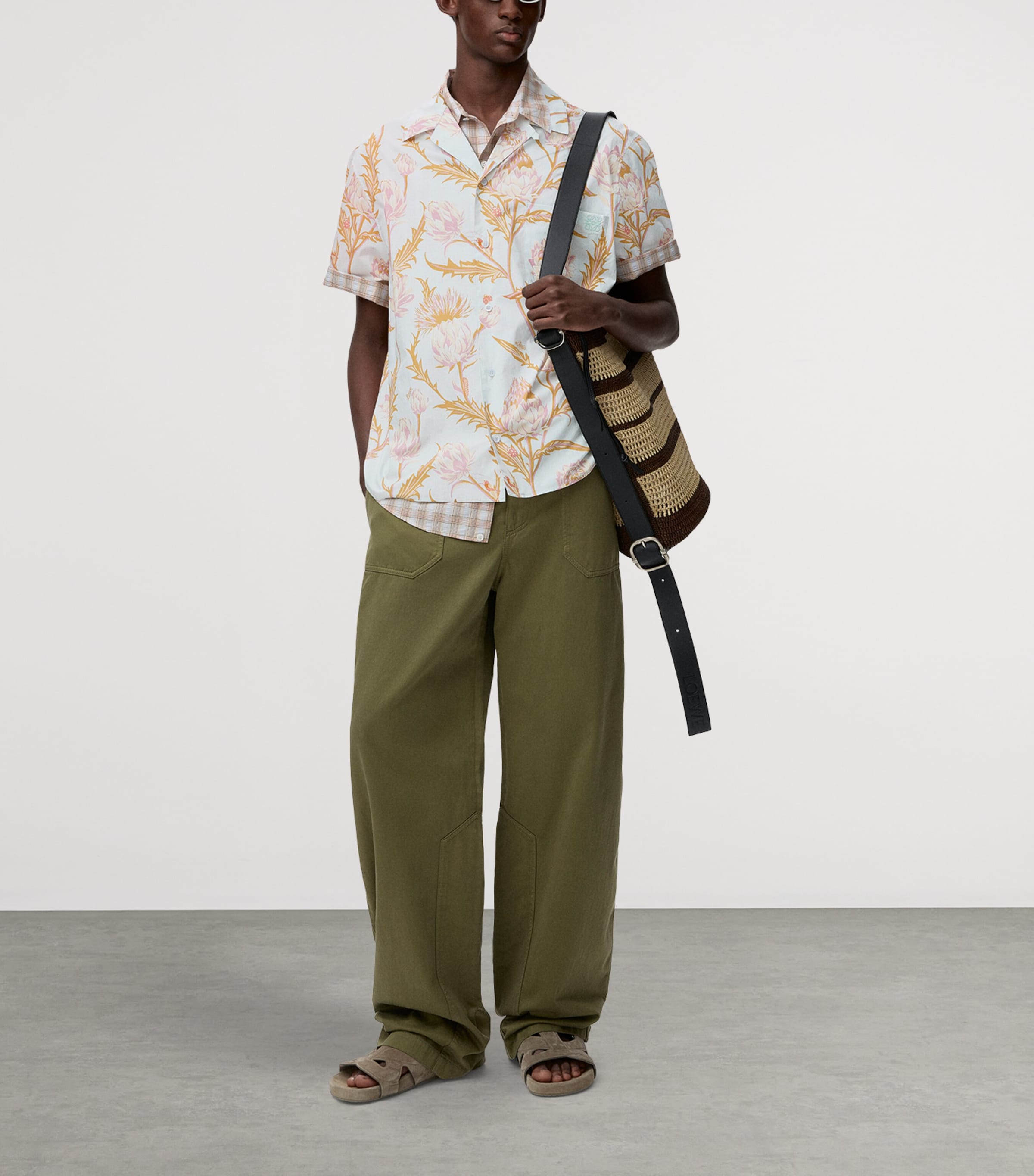 LOEWE Mens x Paula’s Ibiza Artichoke Shirt Light Blue/multicolo Image 2