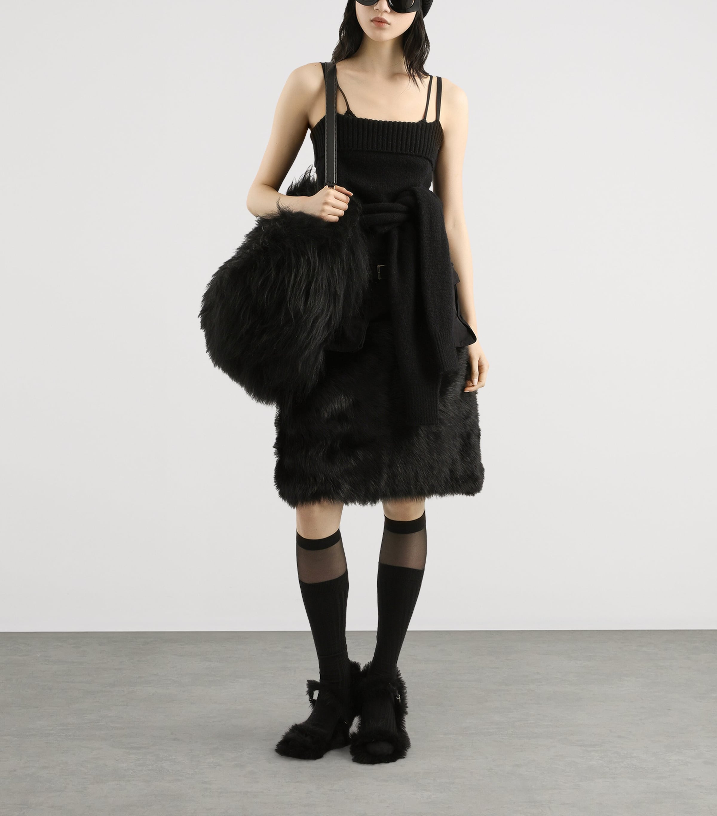 Wool-Blend Tank Top N0000-BLACK Image 2