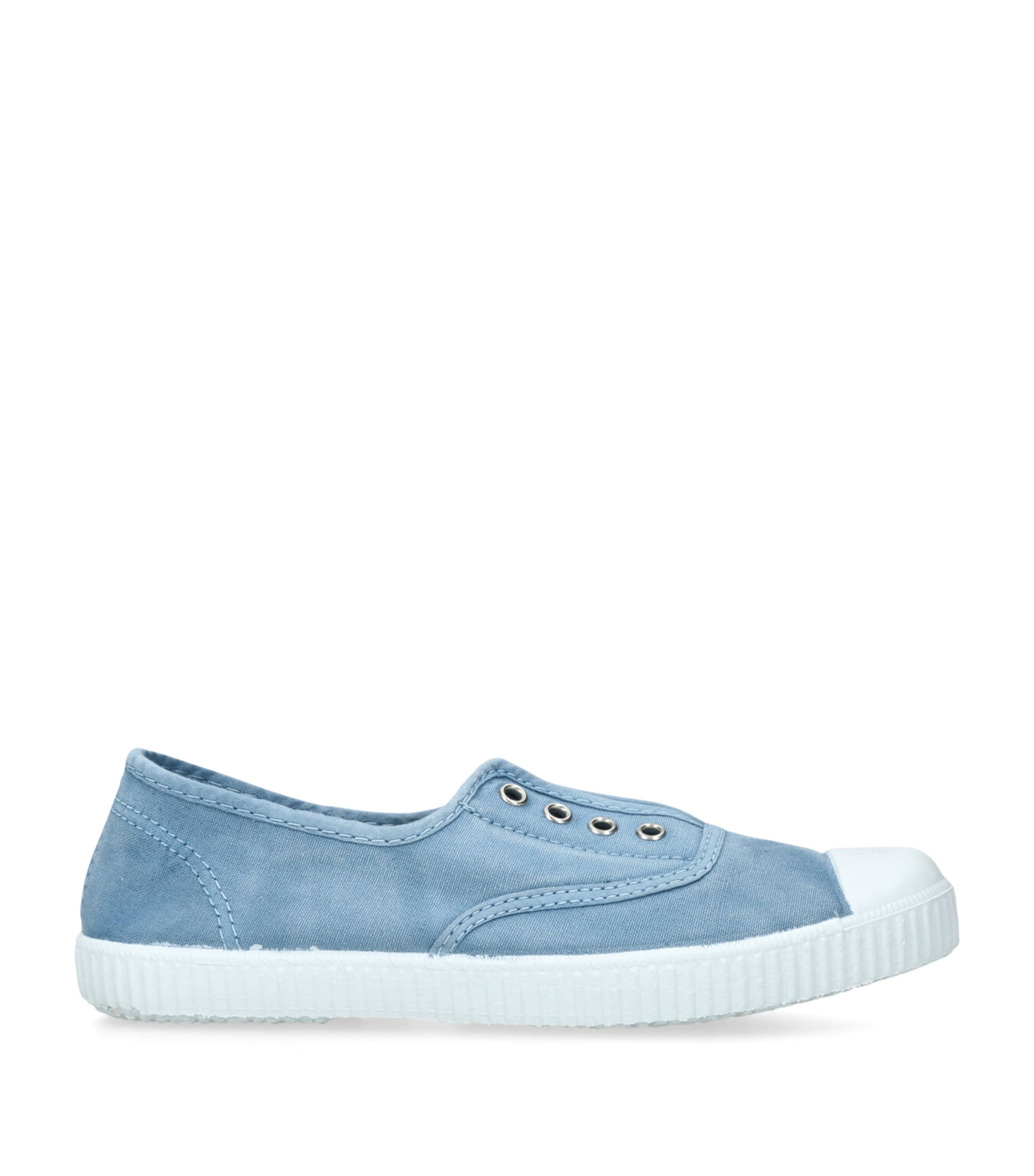 Papouelli Canvas Darcie Slip-on Sneakers In Blue