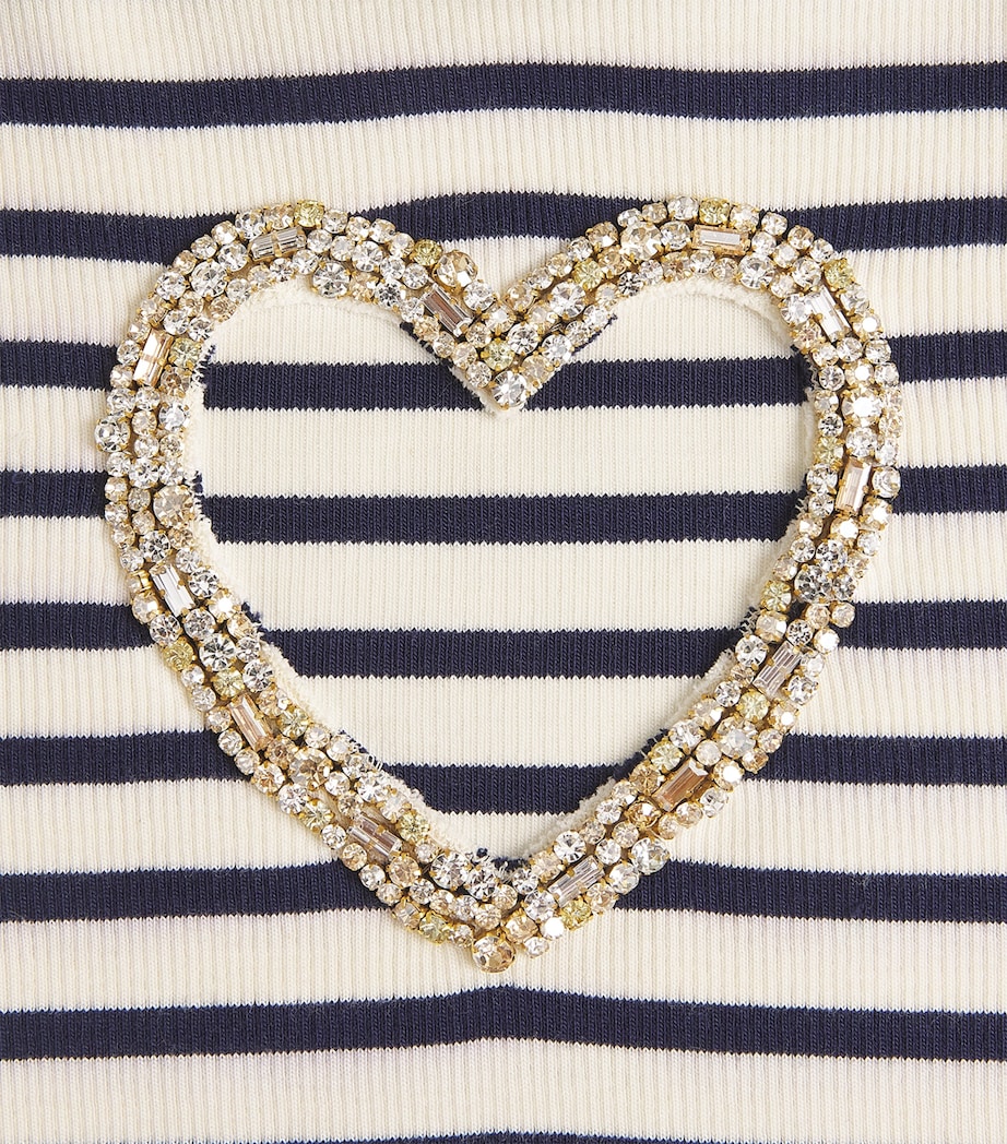 Stripe Cut-Out T-Shirt ECRU Image 5