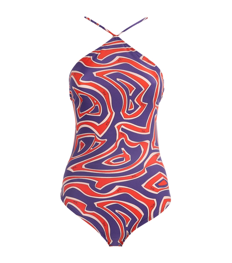 Halterneck Labirinto Swimsuit 064/MULTICOLOR Image 1