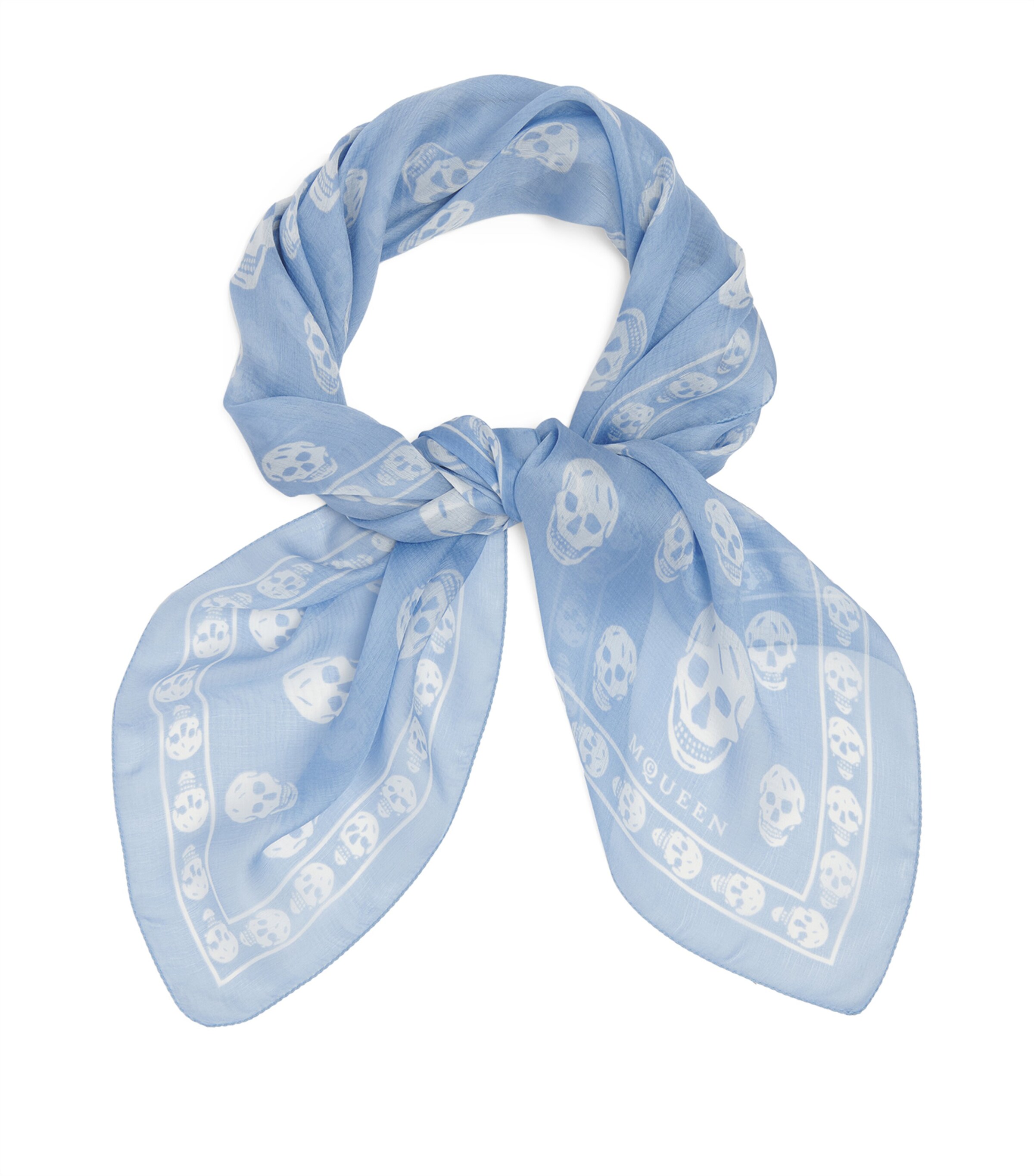 McQueen Silk Skull Print Scarf | Men Accessories | Scarves | Women Accessories | Designers | McQueen