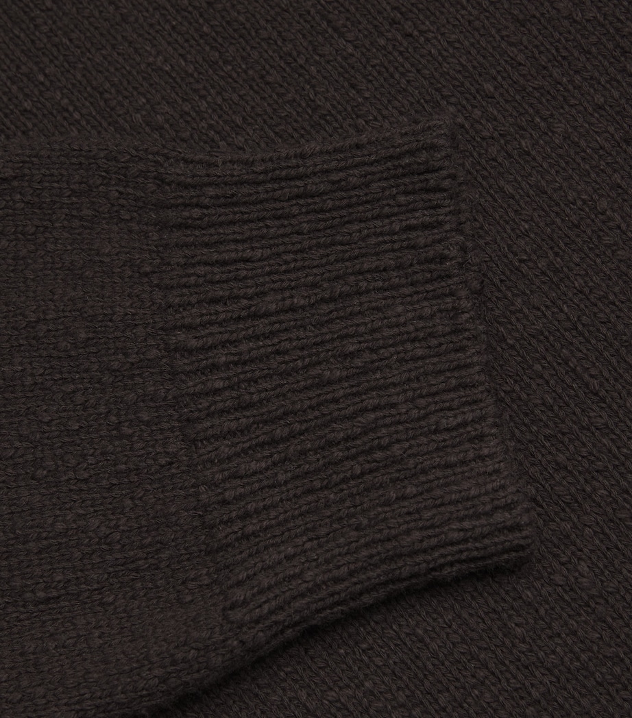 PAIGE Mens Cotton Ferguson Sweater Burnt Cocoa Image 5