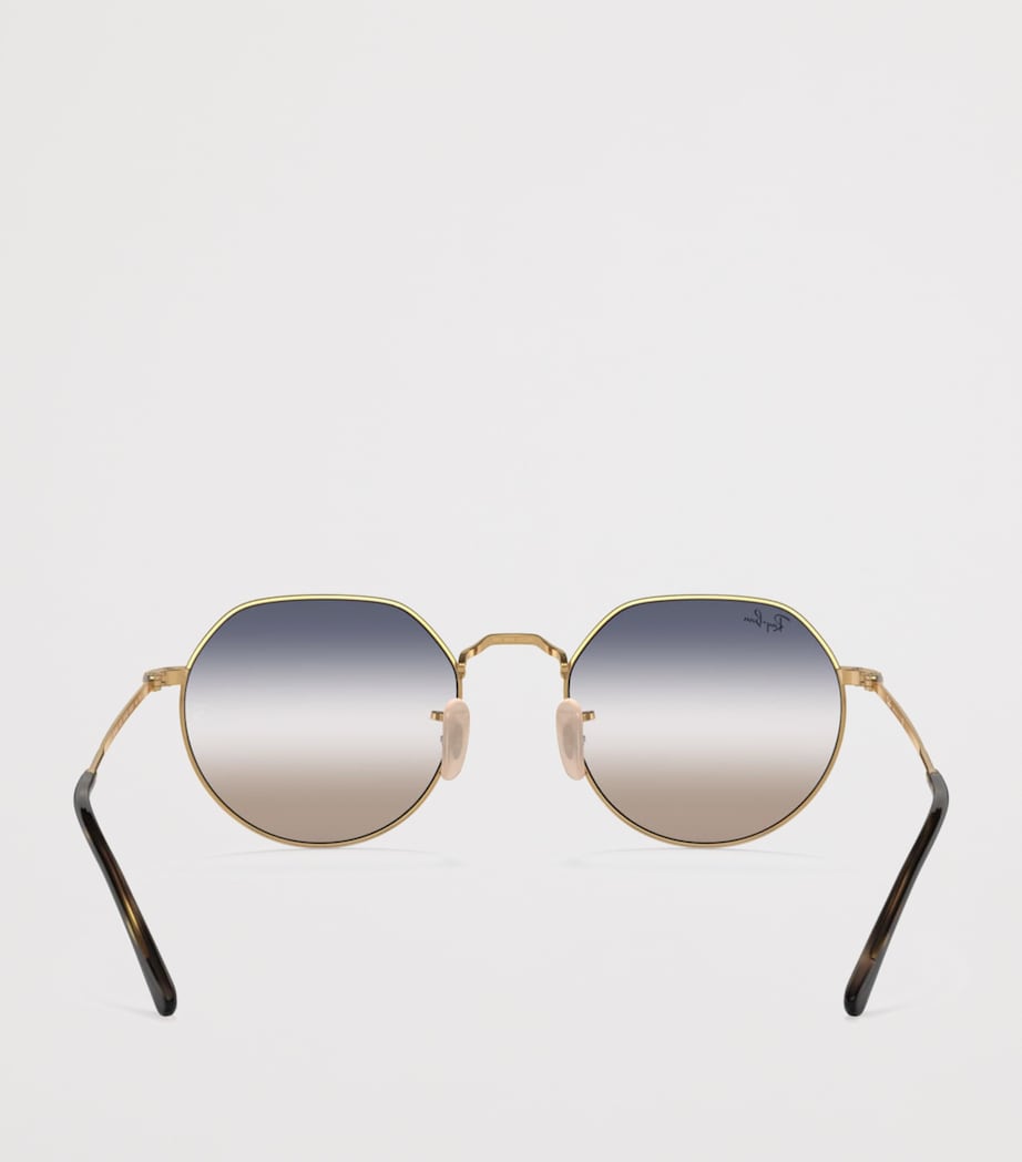 Ray-Ban Metal Jack Round Sunglasses Gold Image 4