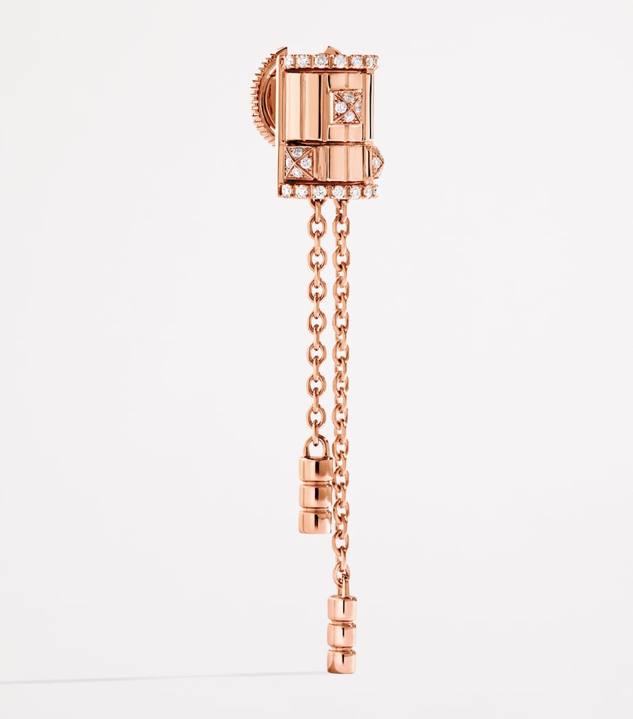 Rose Gold and Diamond LIFE Tassel Earrings ROSE GOLD Image 2