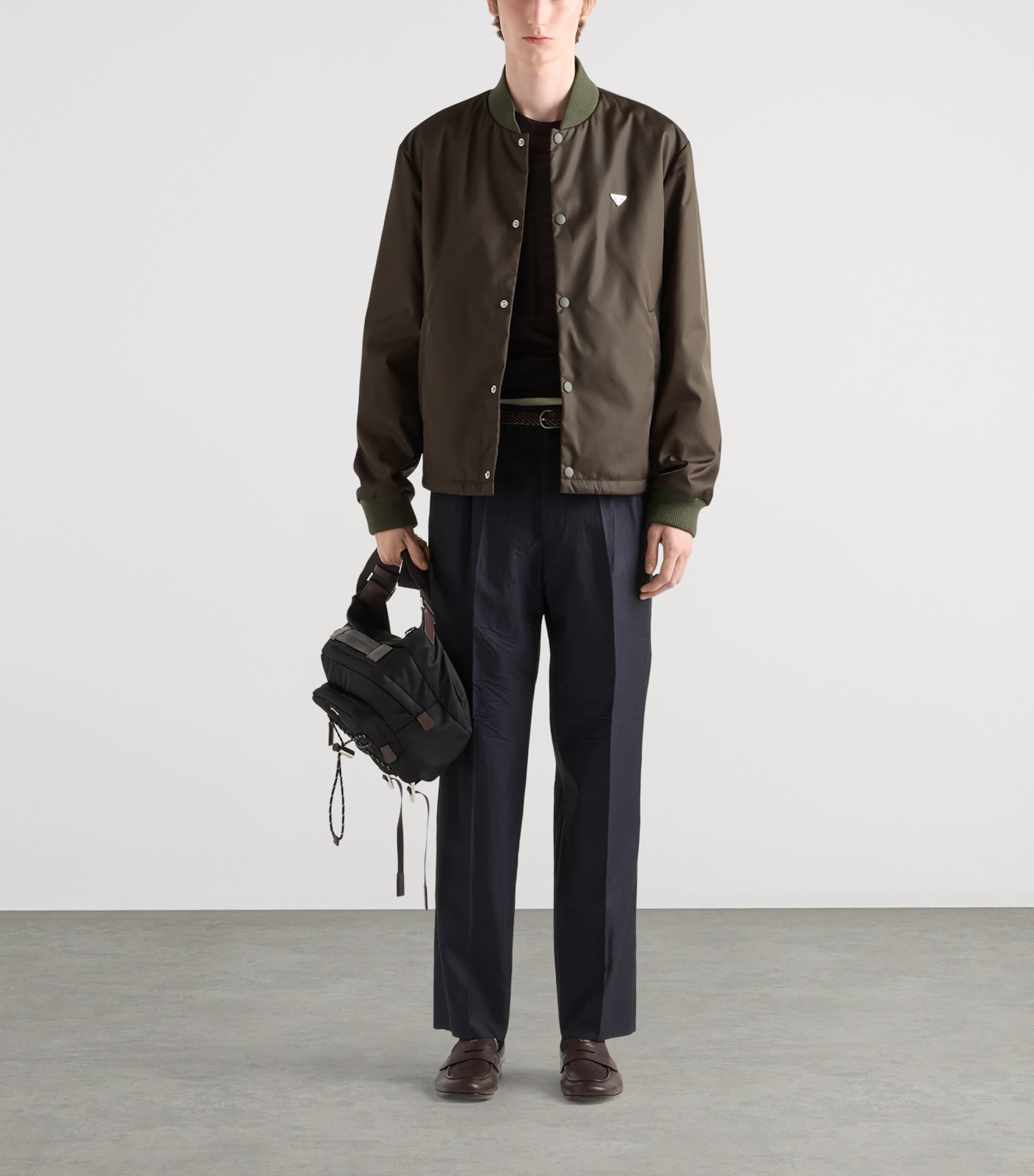 Re-Nylon Bomber Jacket F0Z58 Image 2