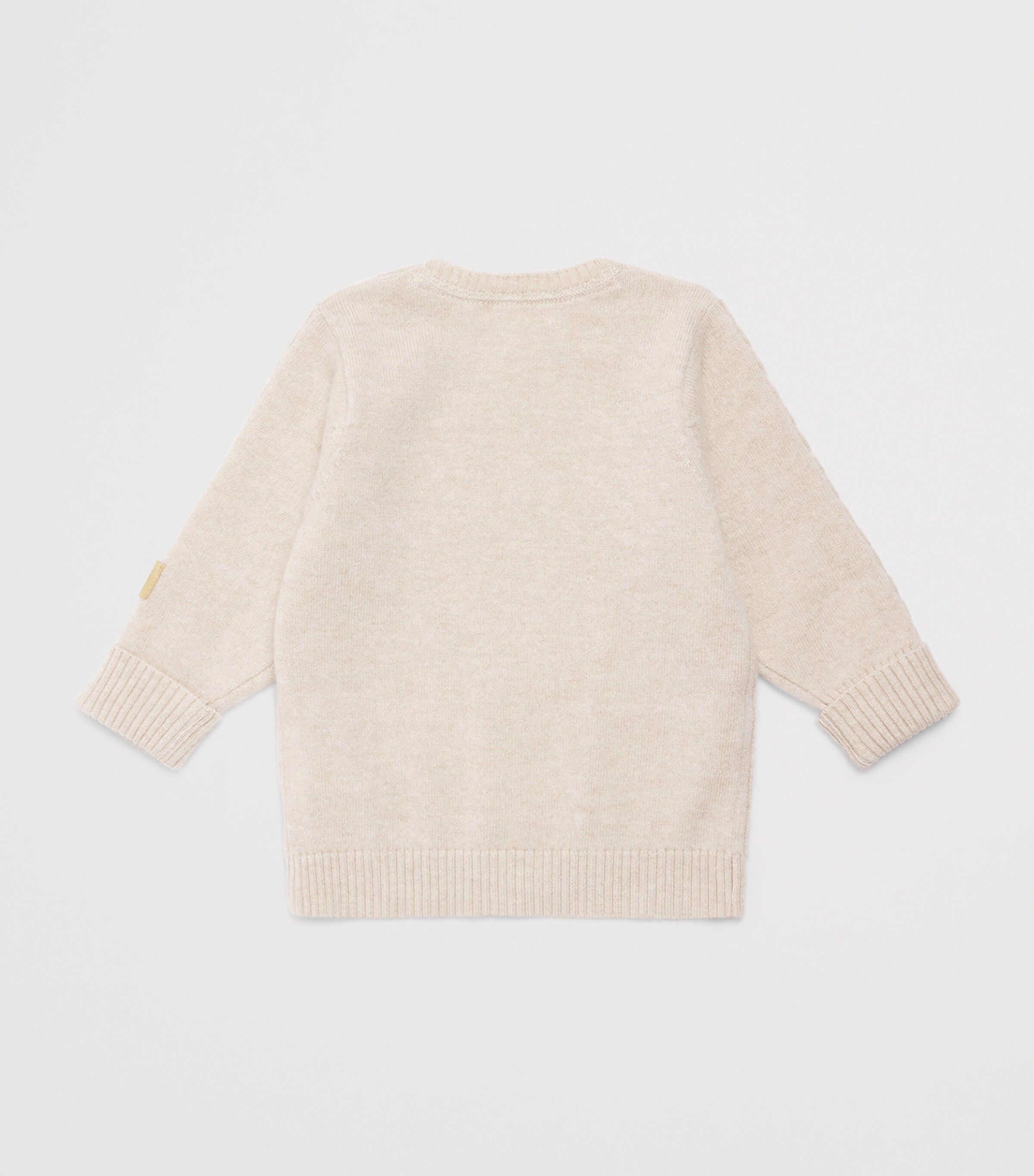 Purebaby Cashmere Cable-Knit Sweater (0-18 Months) Cmlme Camel Melange Image 2