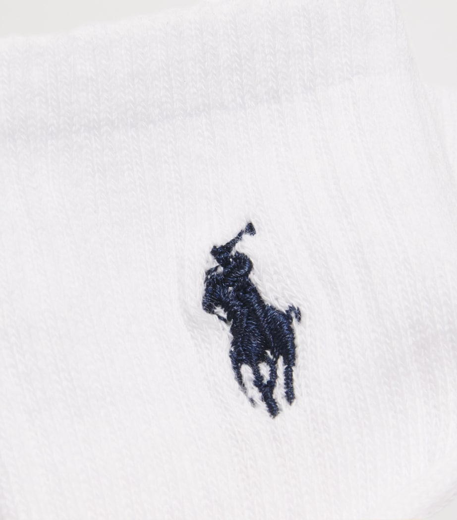 Ralph Lauren Kids Cotton-Blend Ankle Socks (Pack of 6) White Image 3