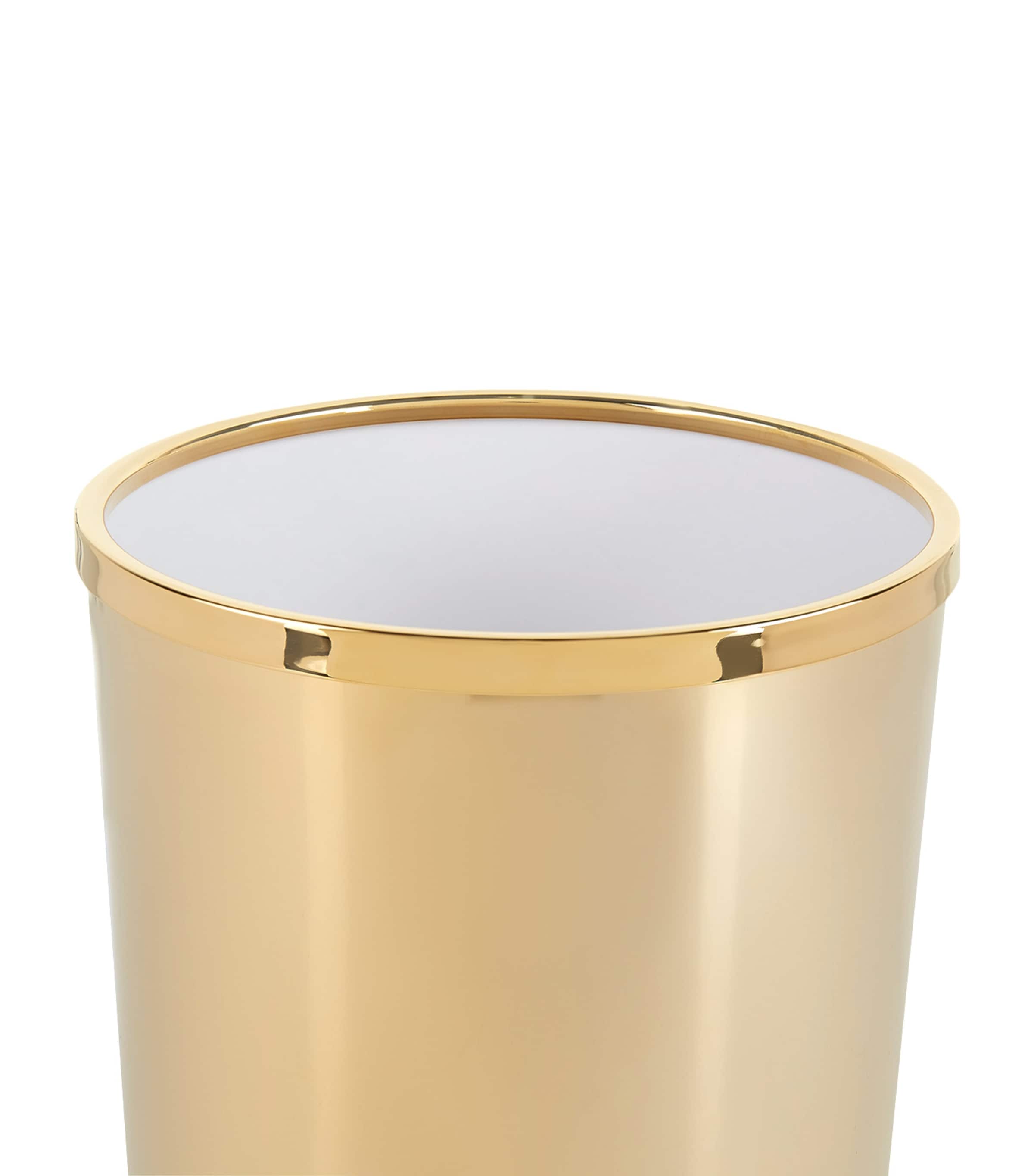 Cylinder Bathroom Bin GOLD Image 2