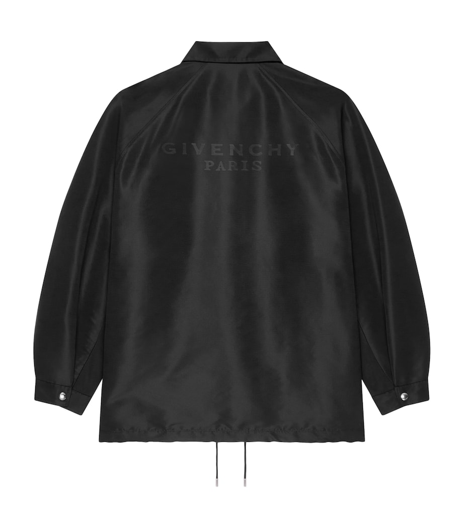 Logo Print Coach Jacket BLACK Image 2