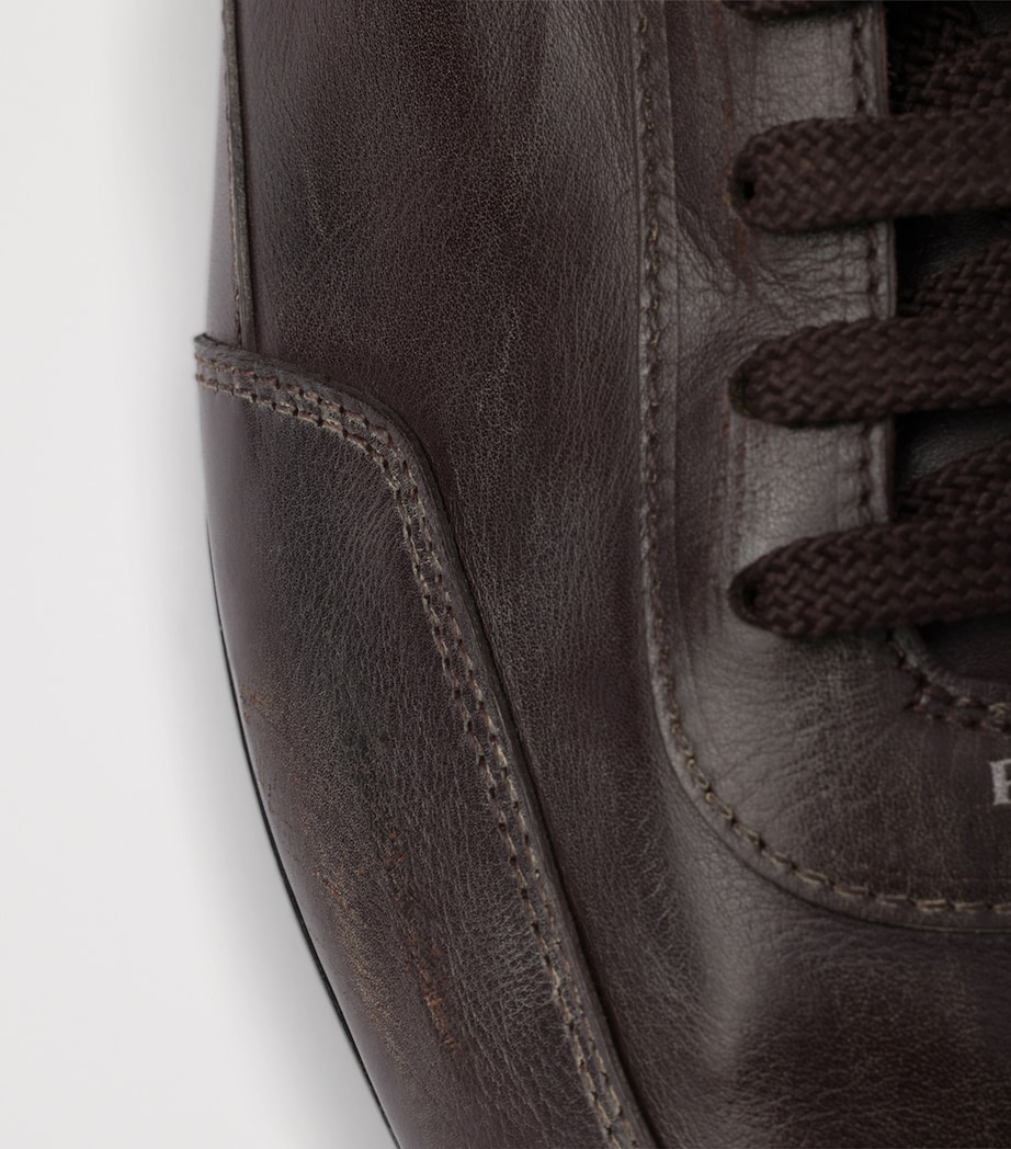 Leather Collapse Sneakers F0003 Image 5