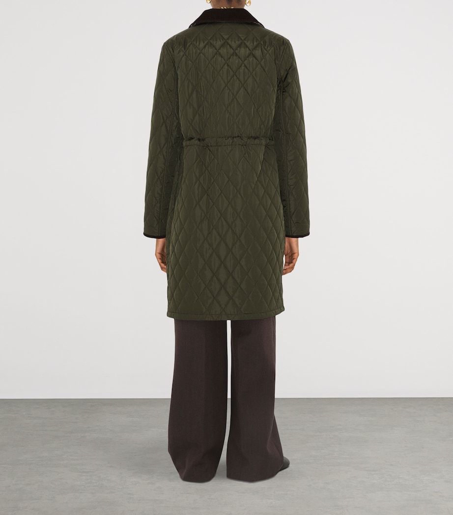 Burberry Womens ML QUILTED NYLON CAR COAT Shale Image 5