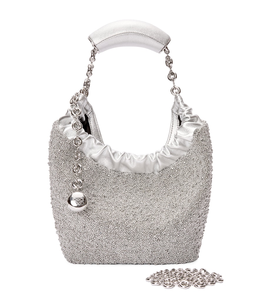 EXCLUSIVE Mini Mirror Squeeze Top-Handle Bag SILVER Image 1