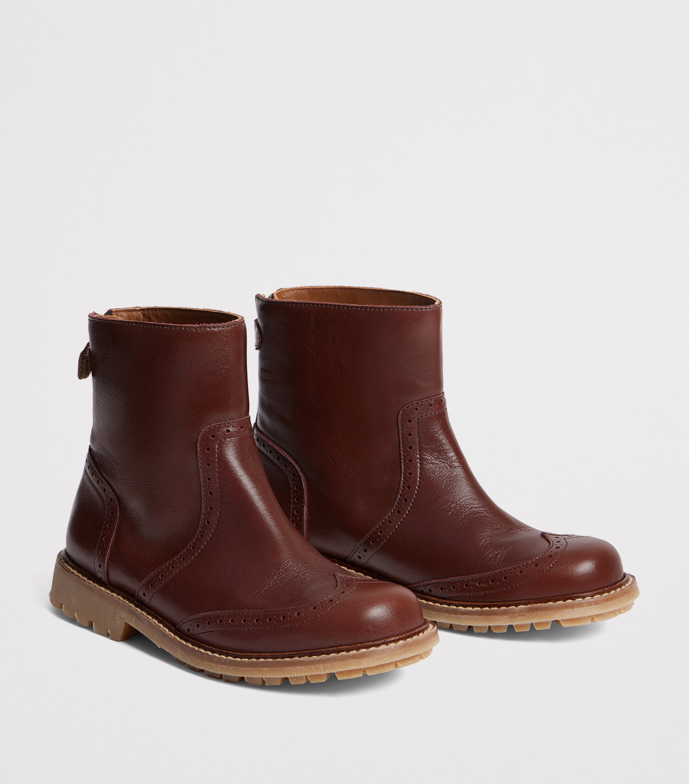 Leather Jimin Ankle Boots CHOCOLAT Image 2