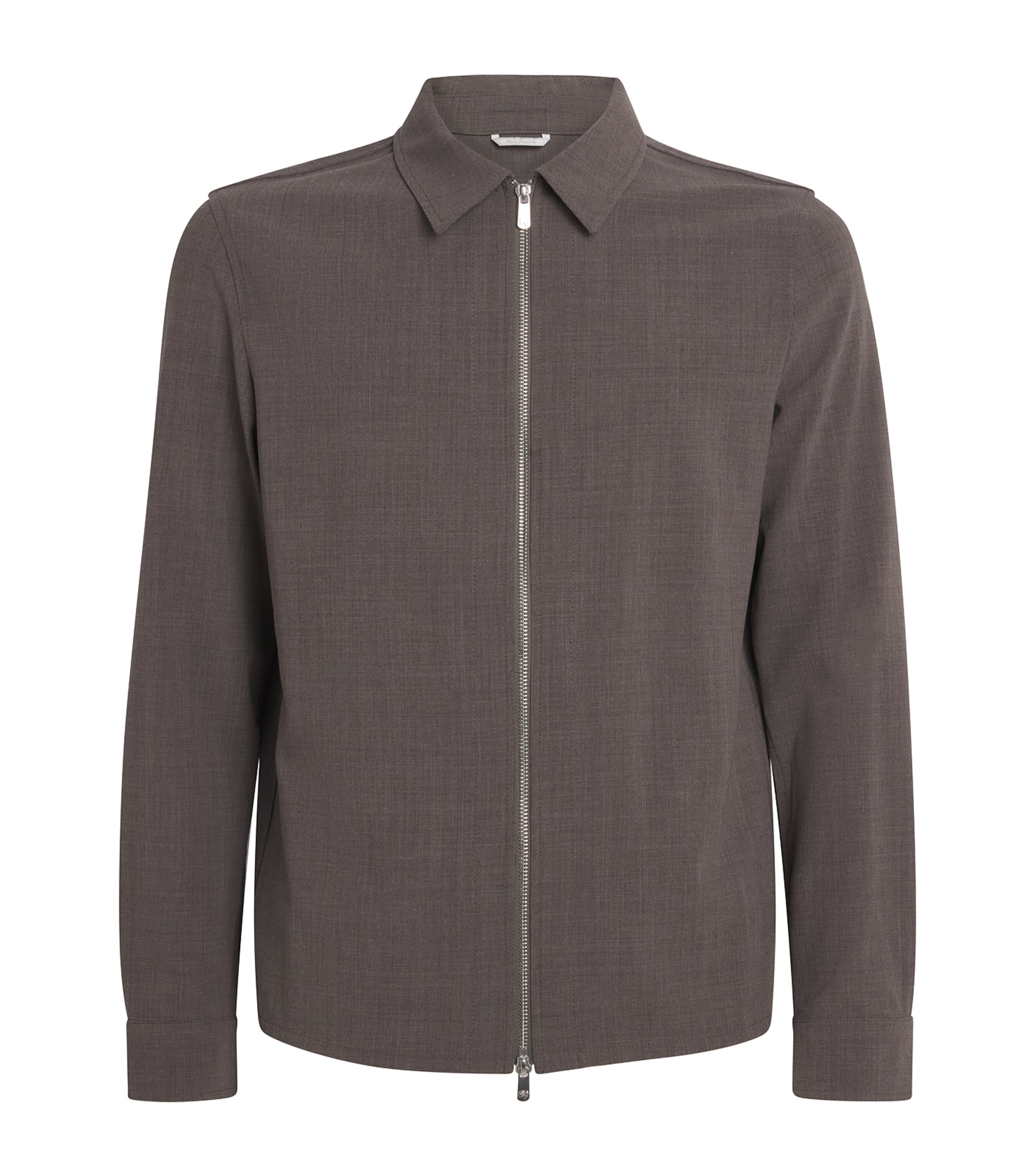 Marco Pescarolo Mens Virgin Wool Technical Jacket Taupe Image 1