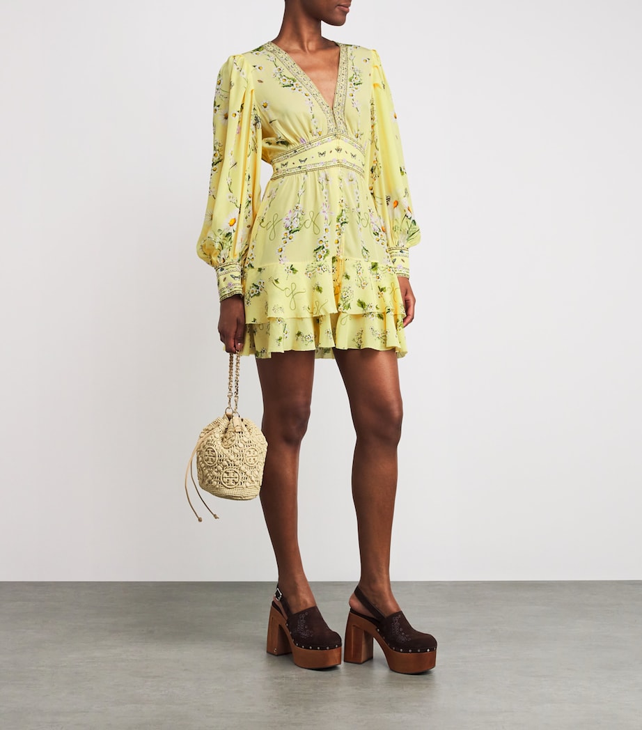 Silk Daisy Chain Mini Dress DAISCHAN Image 2