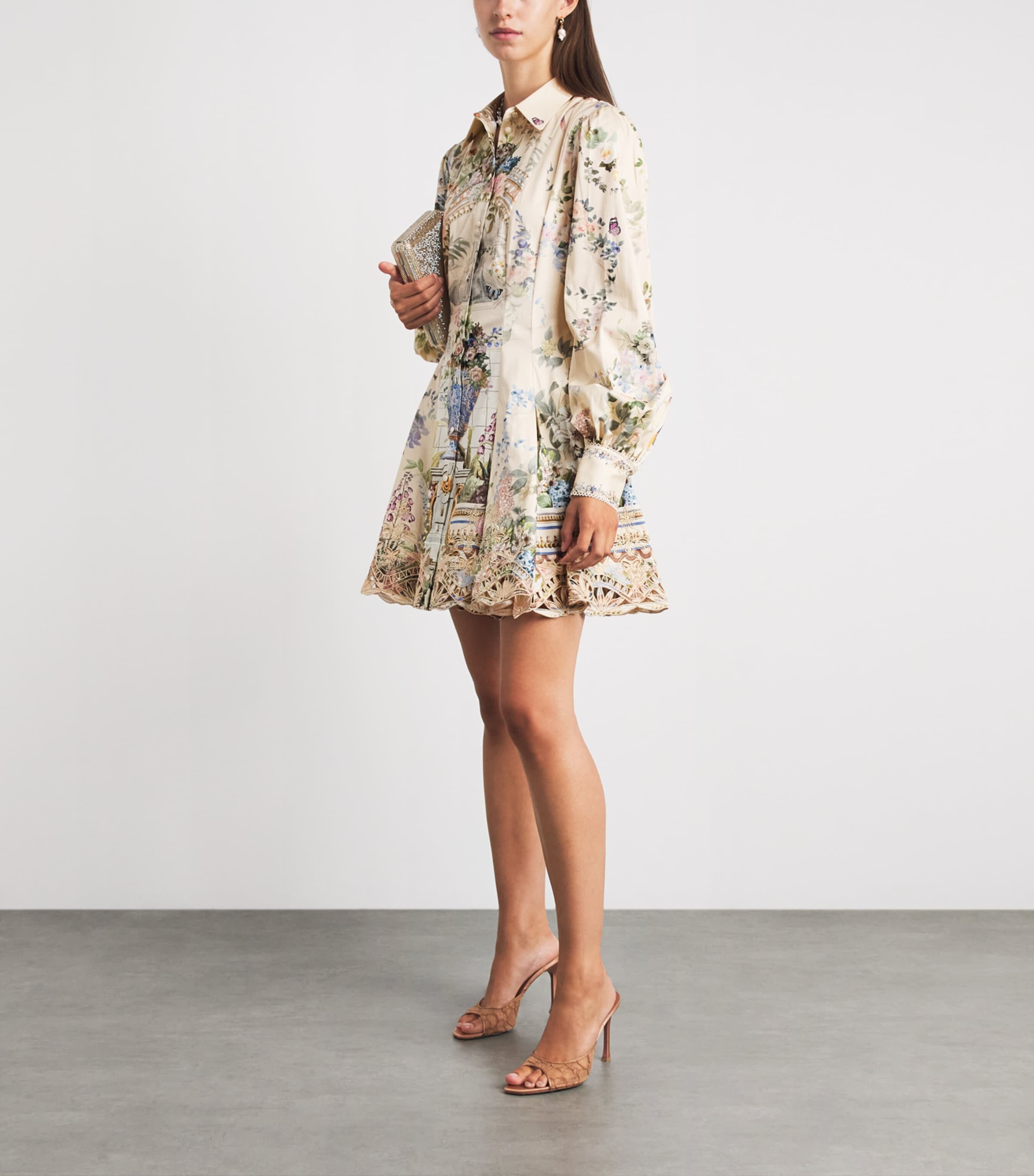 Camilla Womens Stretch-Cotton Midsummer Masterpiece Mini Shirt Dress Midsummer Msterpiece Image 2